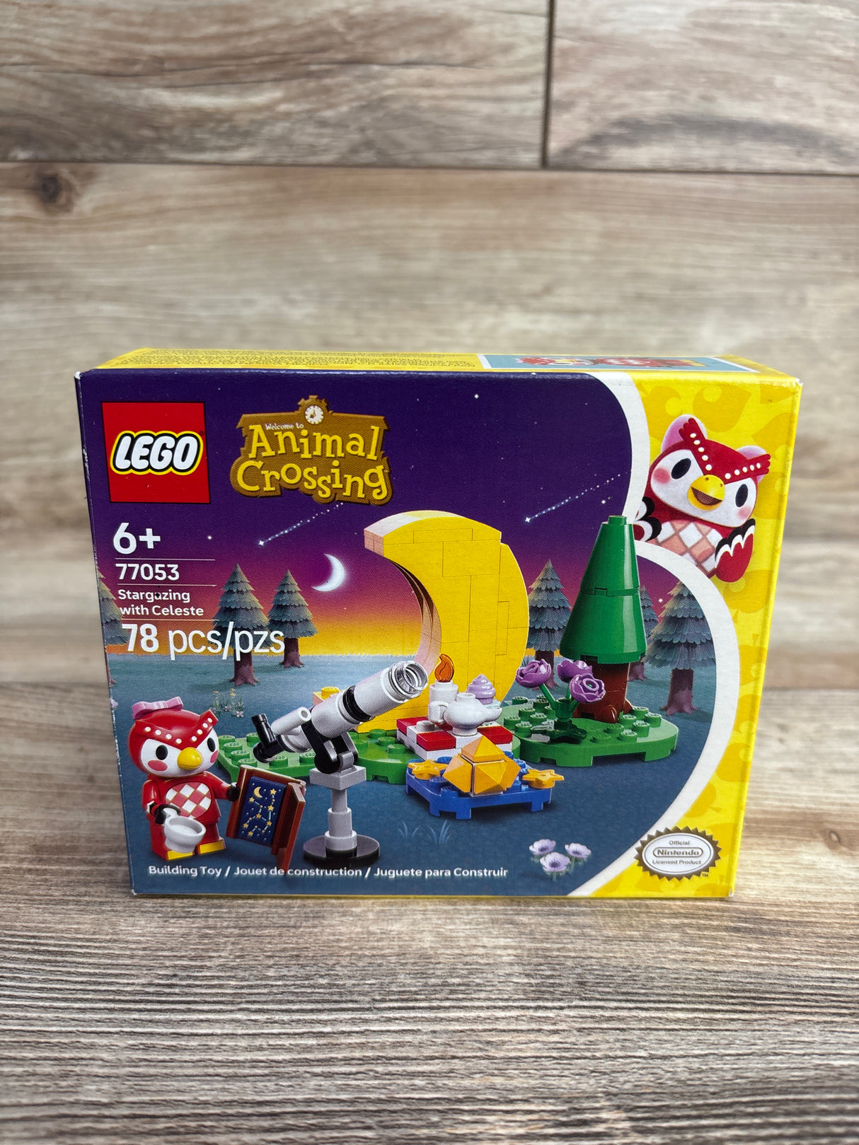 NEW LEGO Animal Crossing Stargazing with Celeste 78pc Set 77053