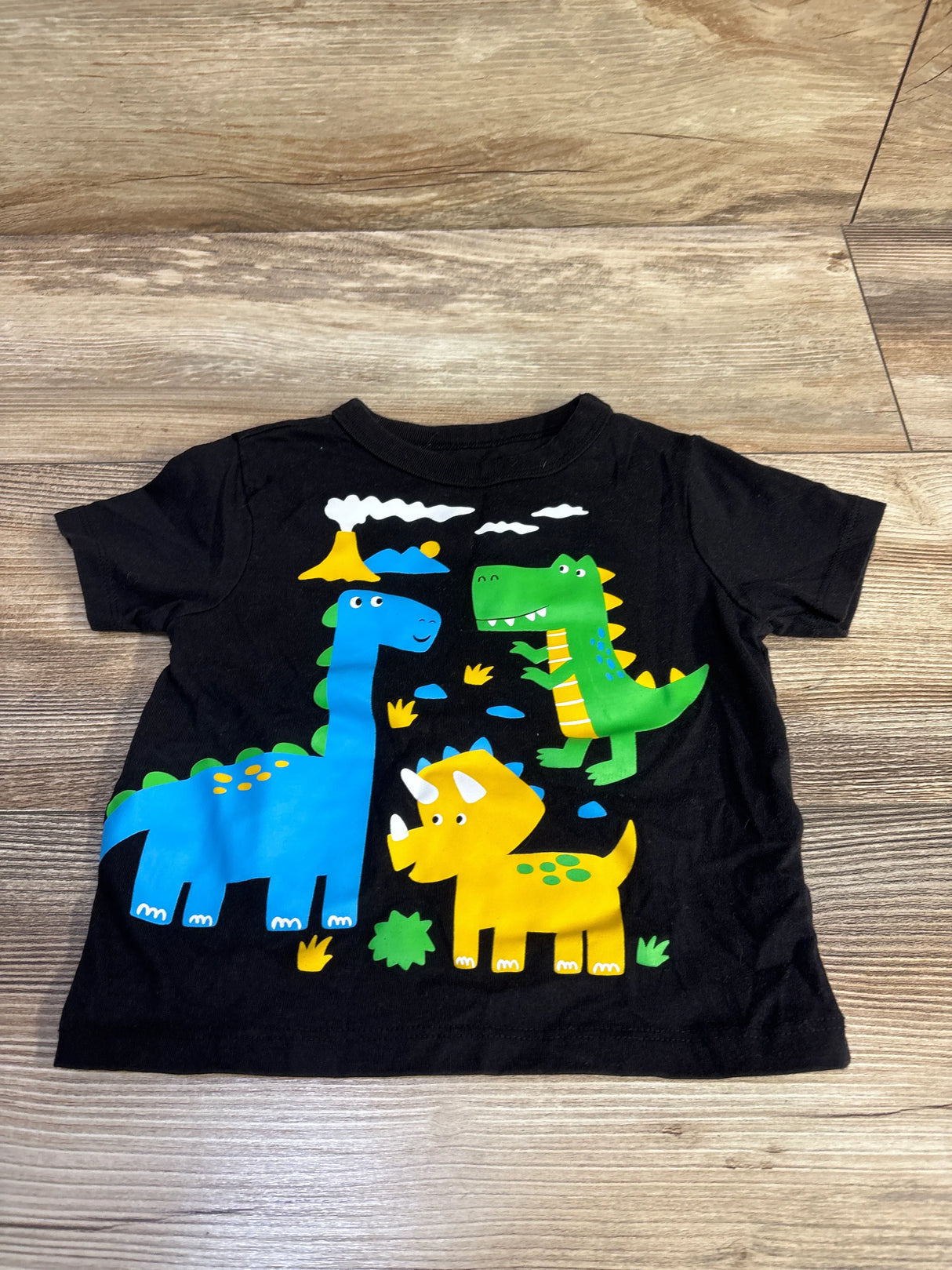 Children's Place Dinosaur Shirt Black sz 12-18m