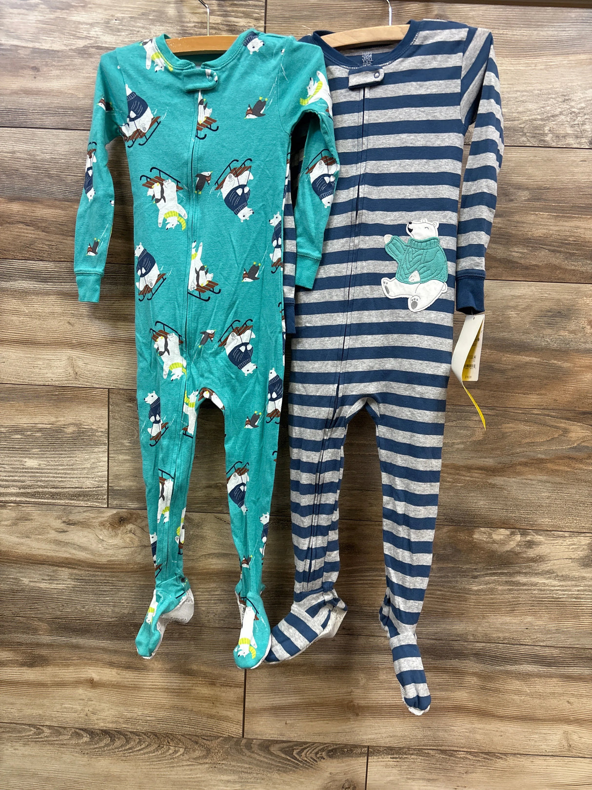 NEW Just One You 2pk Polar Bear Sleeper Blue sz 3T