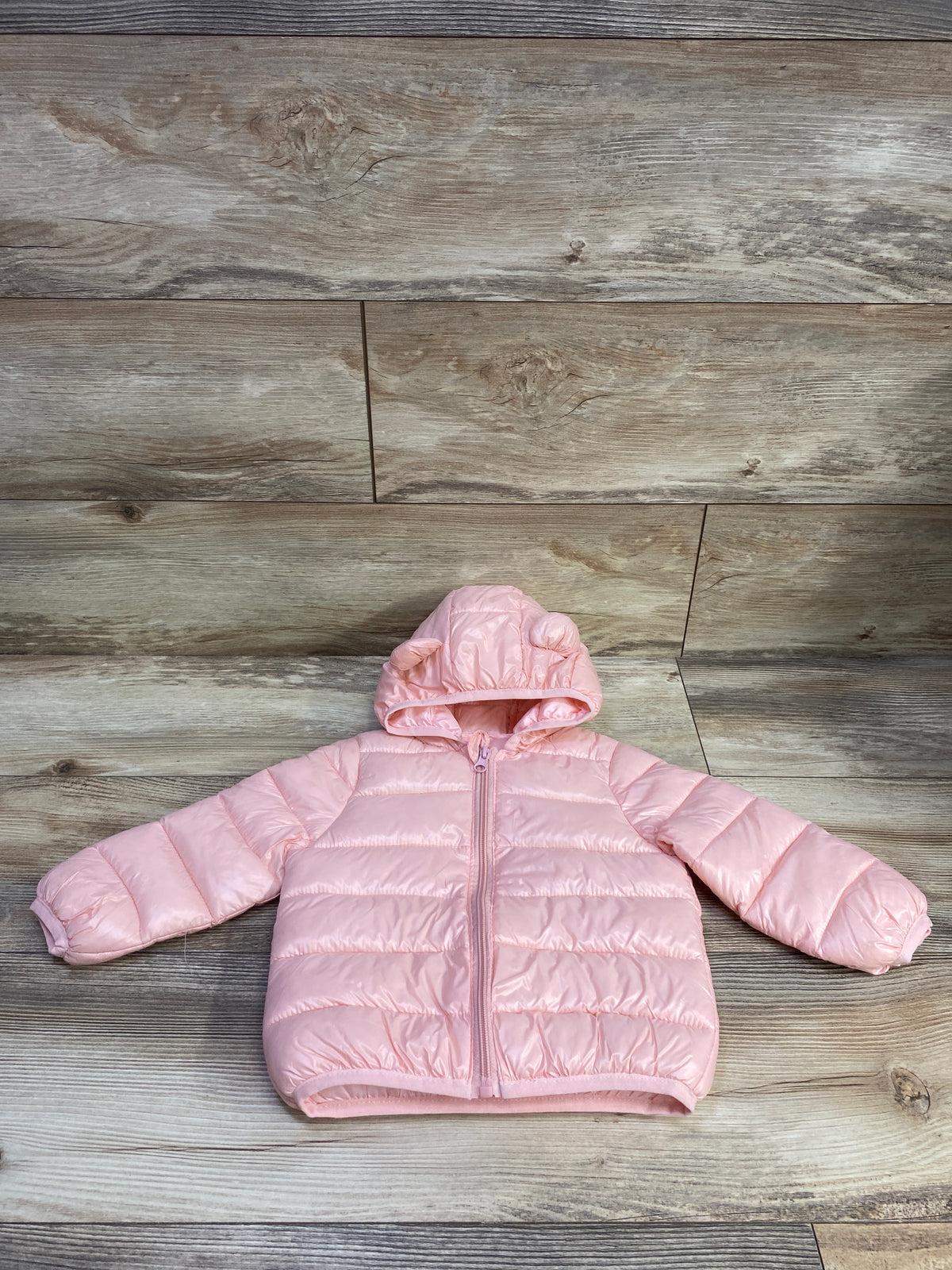 Hooded Puffer Jacket Pink sz 18-24m
