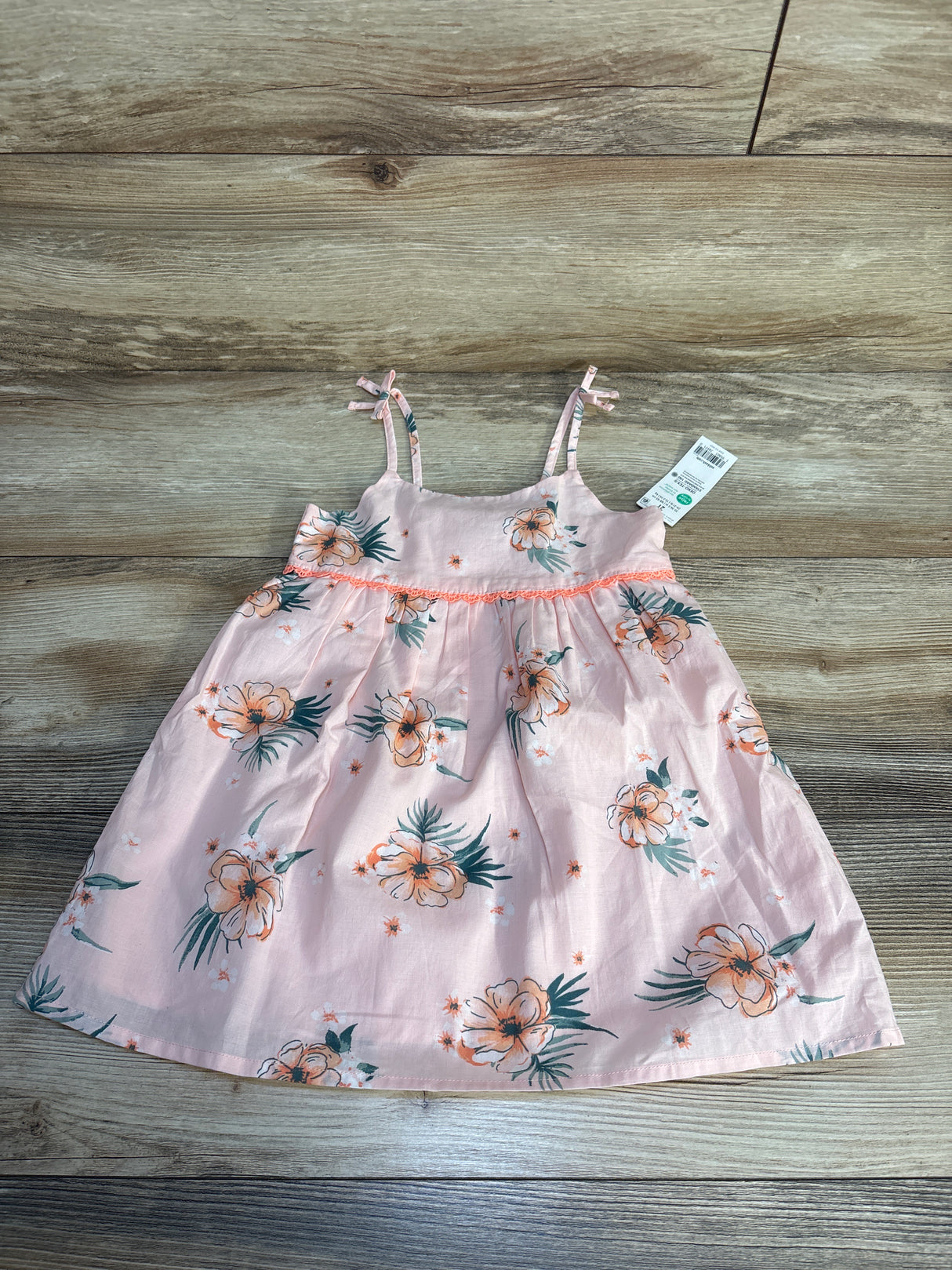 NEW OshKosh Floral Tank Dress Pink sz 2T