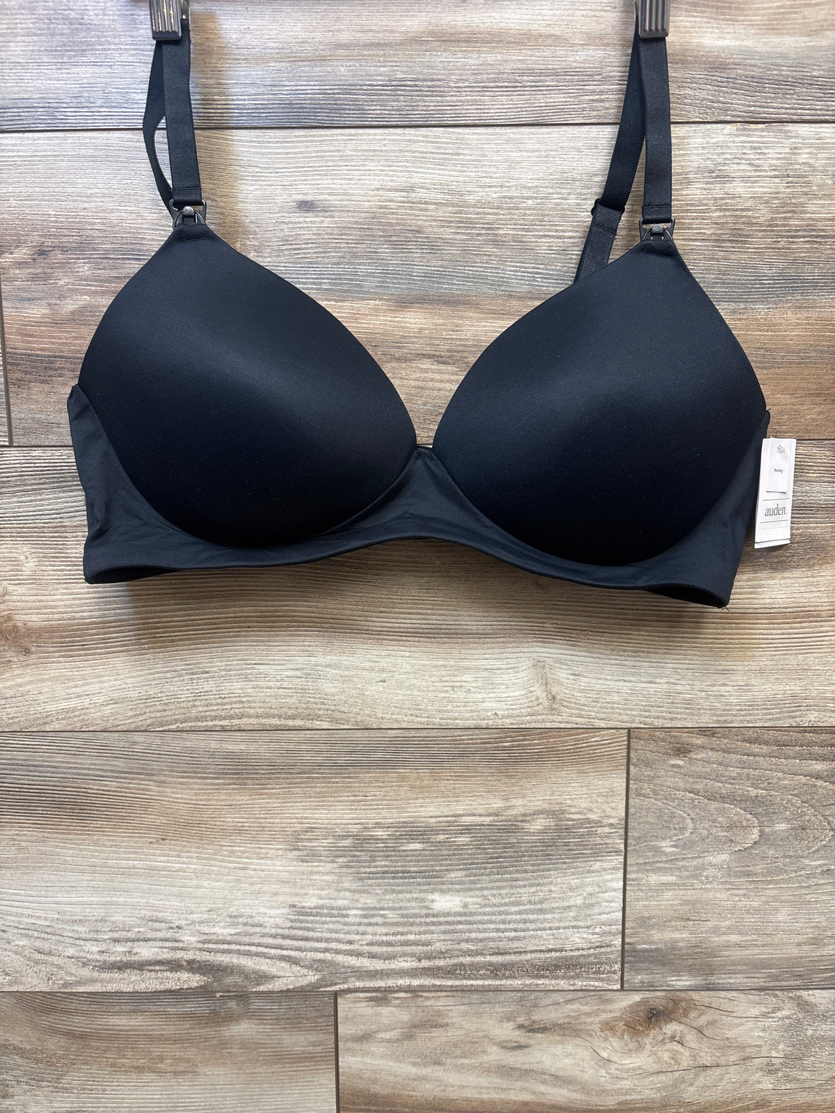 NEW Auden Wirefree Absorbent Nursing Bra - Black sz 40C
