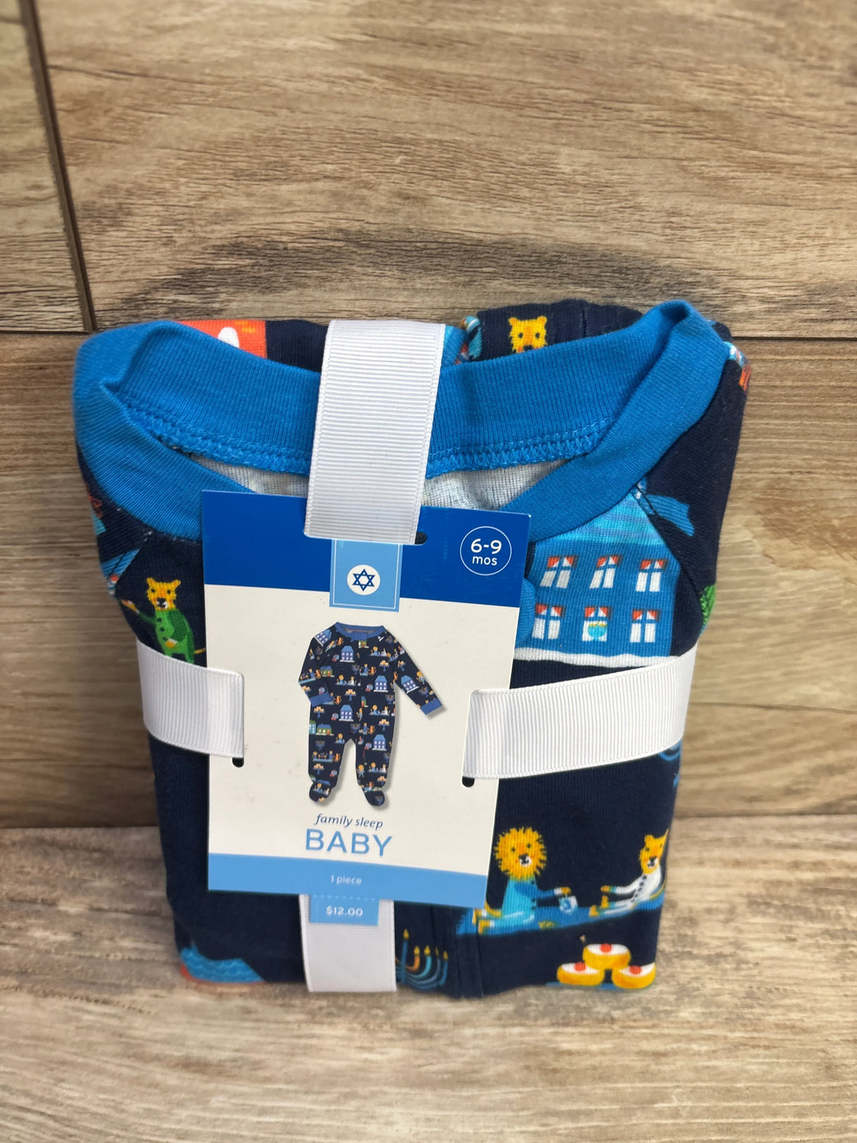 NEW Wondershop Hanukkah Sleeper Blue sz 6-9m