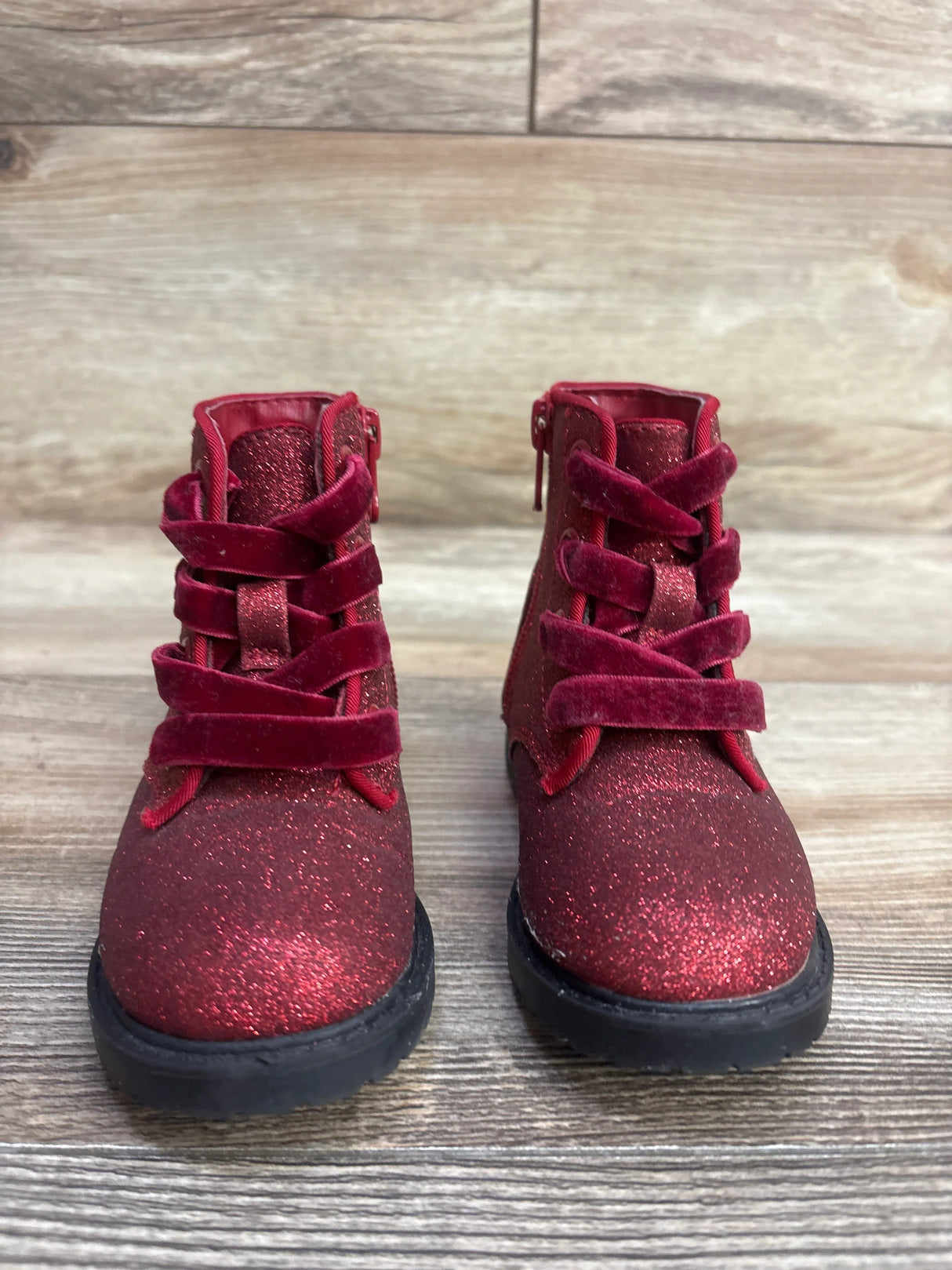 Cat & Jack Glitter Boots, Red sz 5c