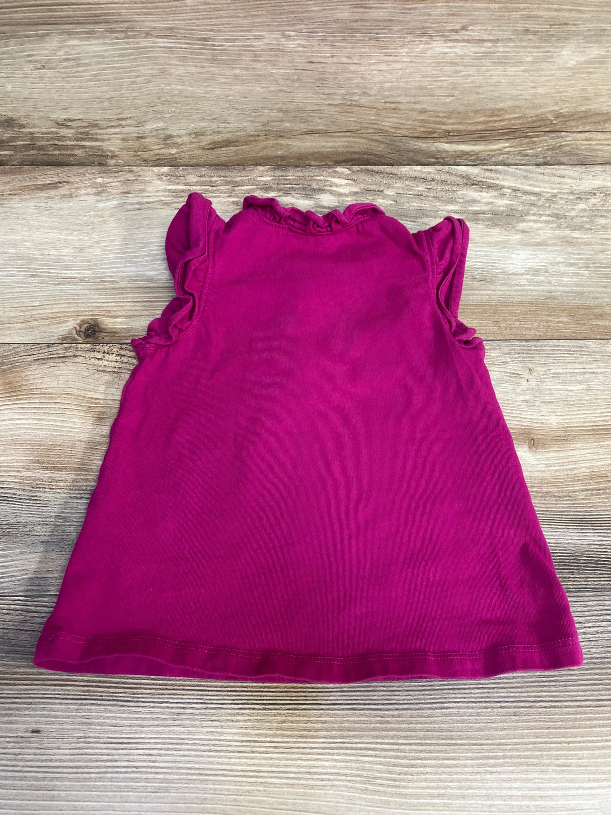 Janie and Jack Ruffle Sleeve Top Berry sz 3T - Me n Mommy To Be