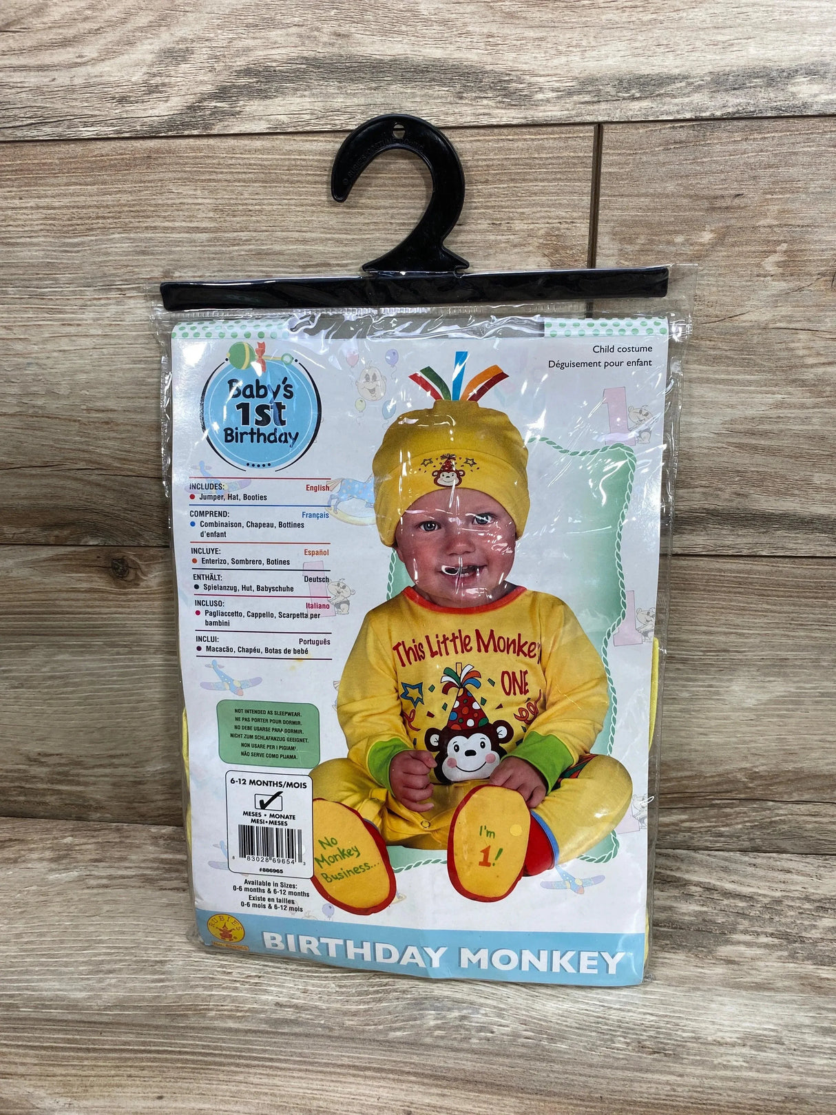 Rubie's NEW 1st Birthday Monkey Costume sz 6-12m - Me 'n Mommy To Be