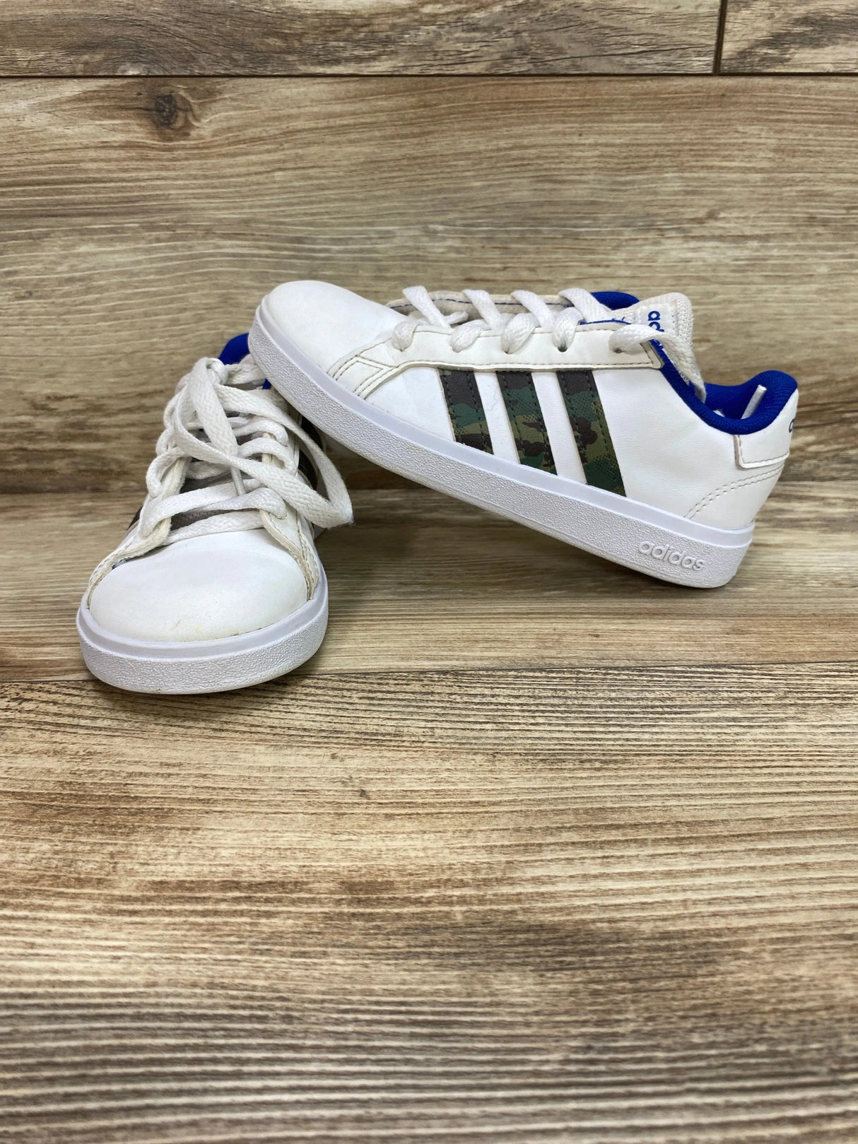 Adidas Neo Grand Court Base 2.0 Cloud White Royal Blue Sz 12c - Me n Mommy To Be