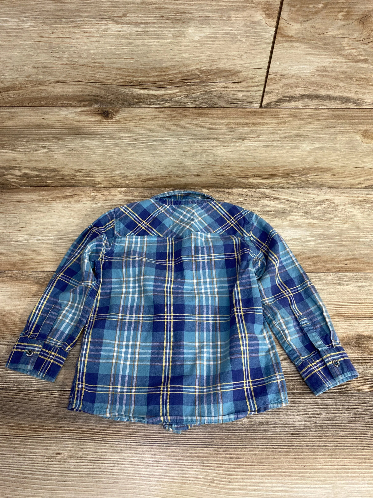 Levi's Plaid Button Up Shirt Blue sz 24m