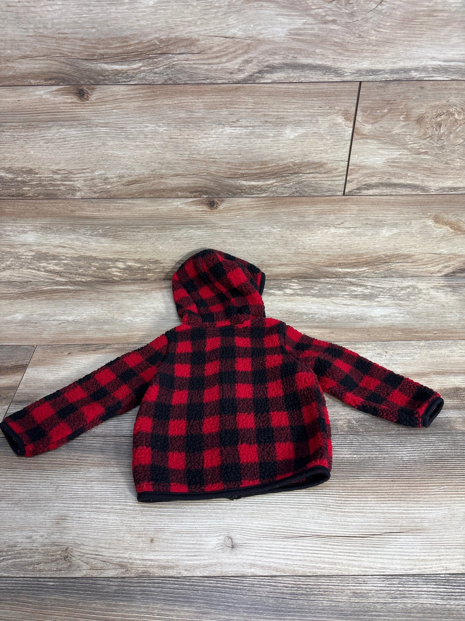 Just One You Sherpa Full Zip Pull Over Hoodie Red sz 18m