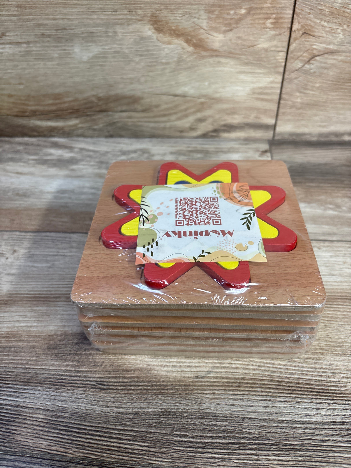 NEW McPinky 7pk Wooden Montessori Puzzles