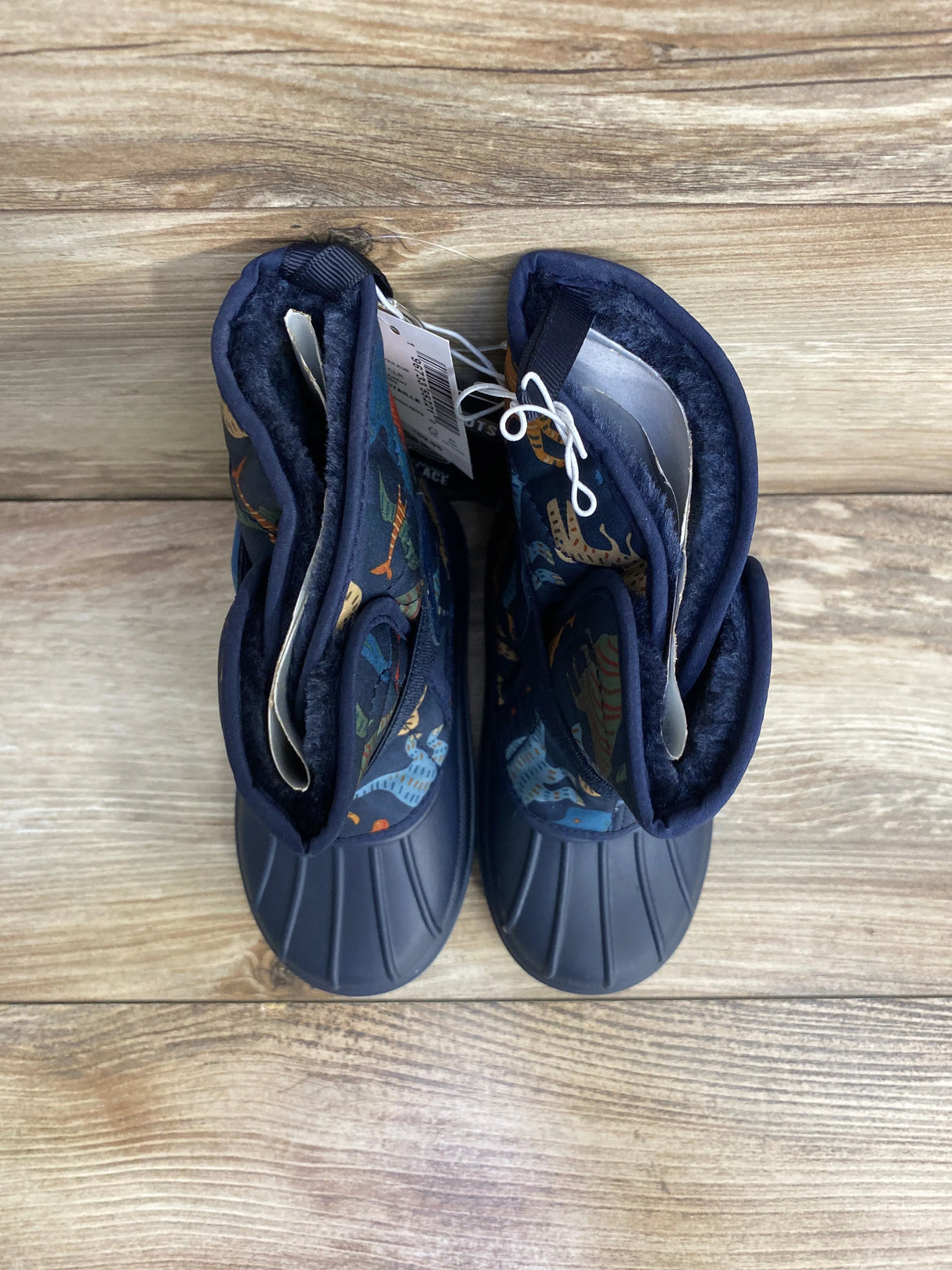 NEW Children's Place Dino Snow Boots Navy sz 8c - Me n Mommy To Be