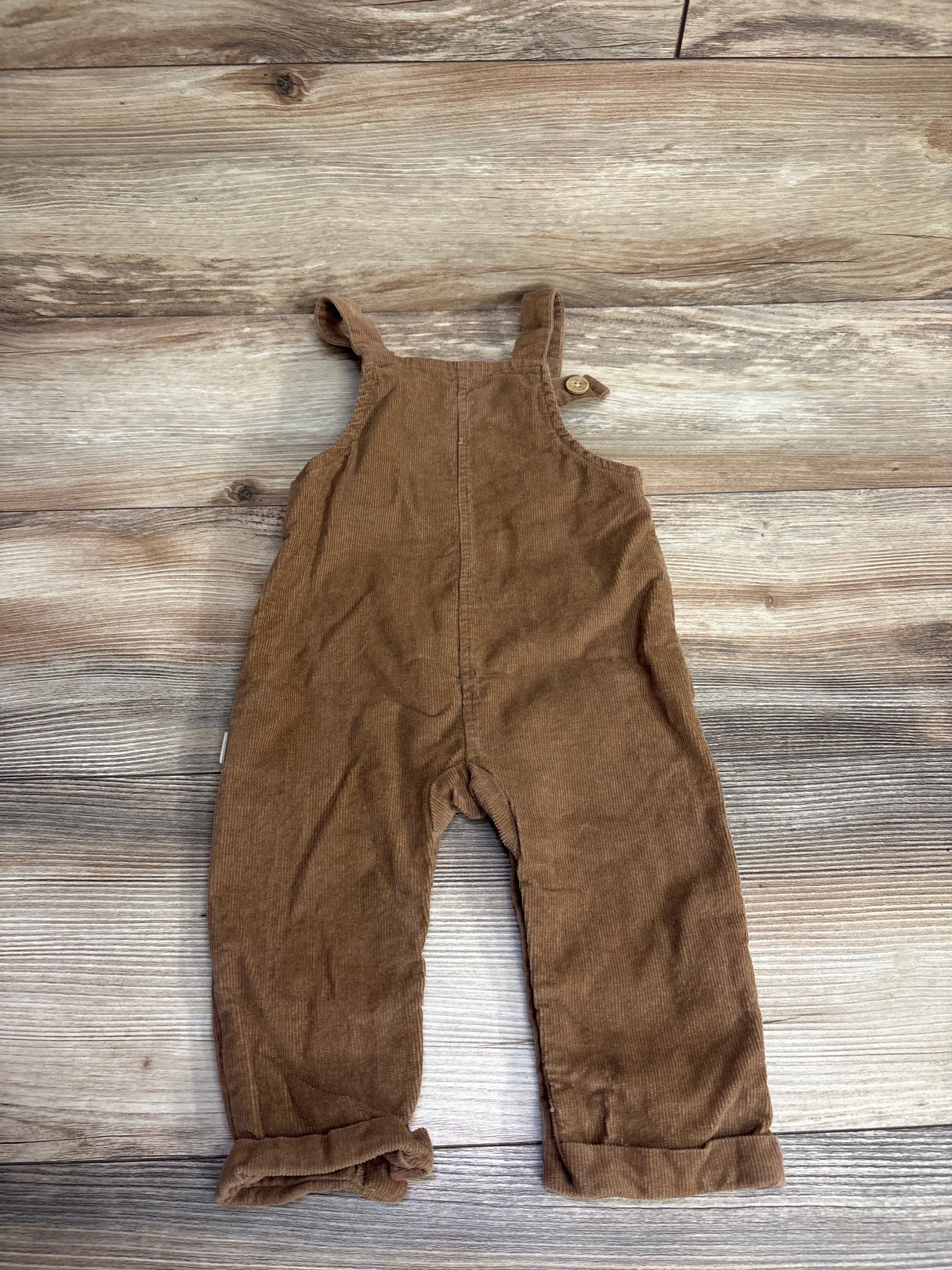 Rabbit + Bear Cord Overalls Brown 12m