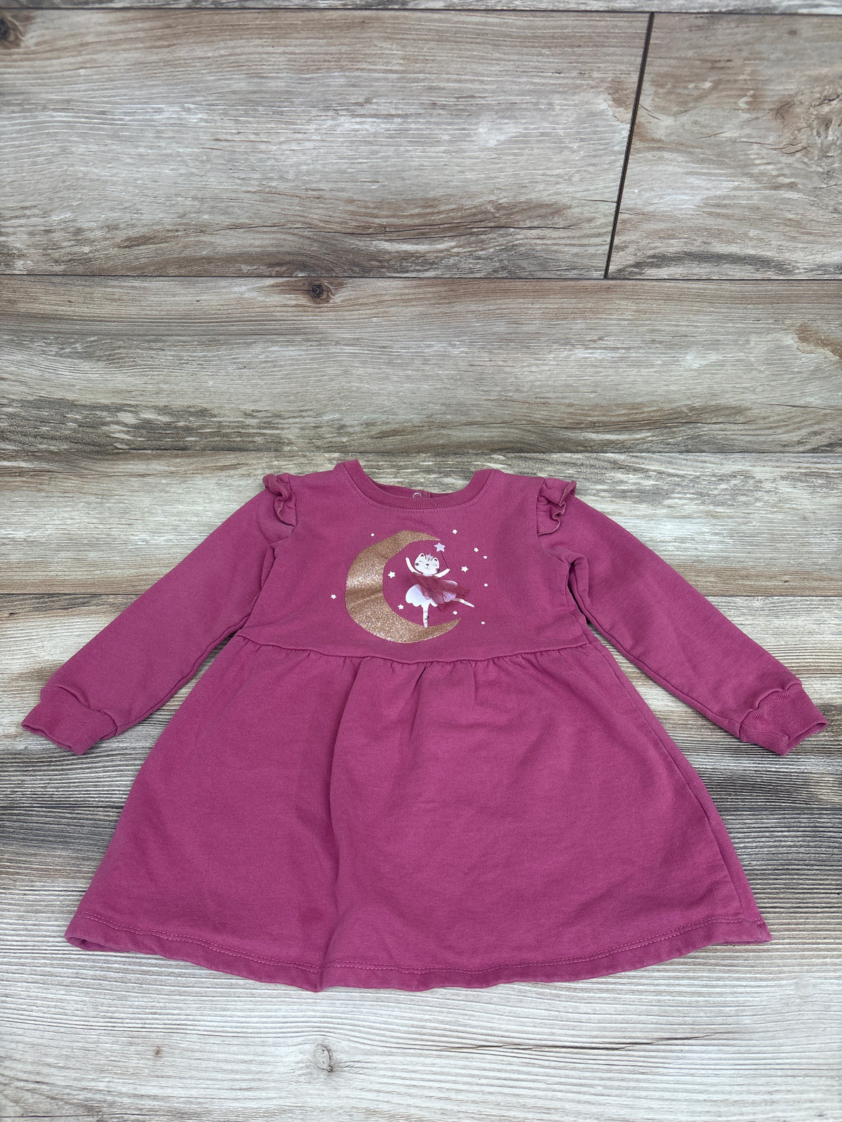 Koala Kids Cat Ballerina Sweatshirt Dress Pink sz 3T