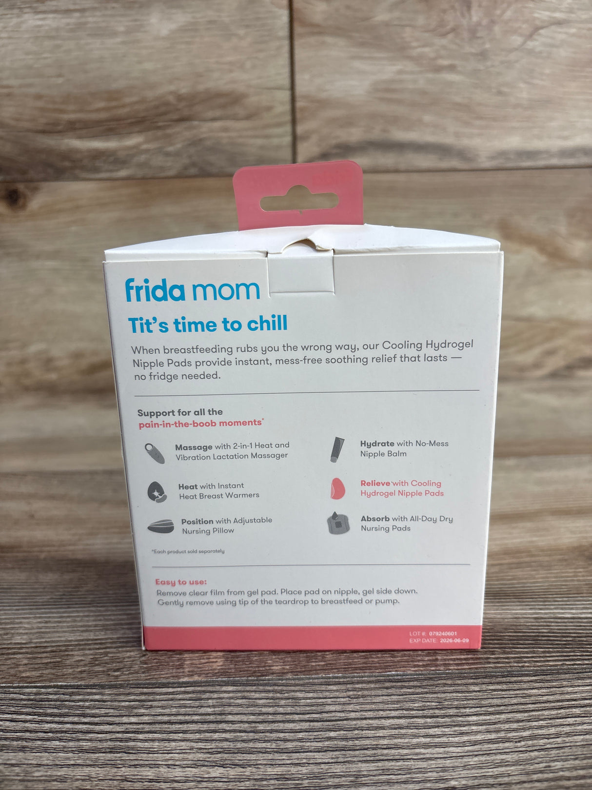 NEW Frida Mom Cooling Hydrogel Nipple Pads 8ct.