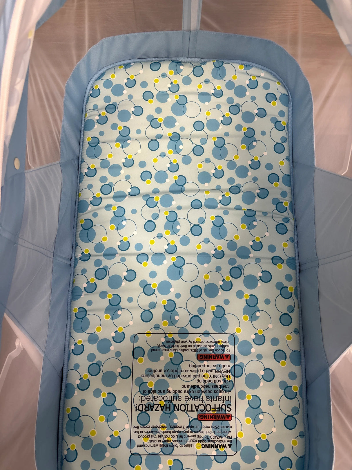 Dream On Me Karley Bassinet in Light Blue