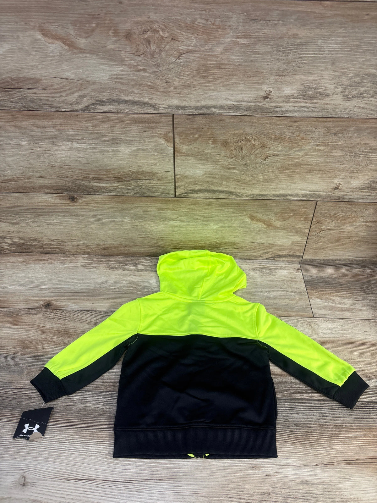 NEW Under Armour Hooded Full Zip Jacket Lime sz 12m