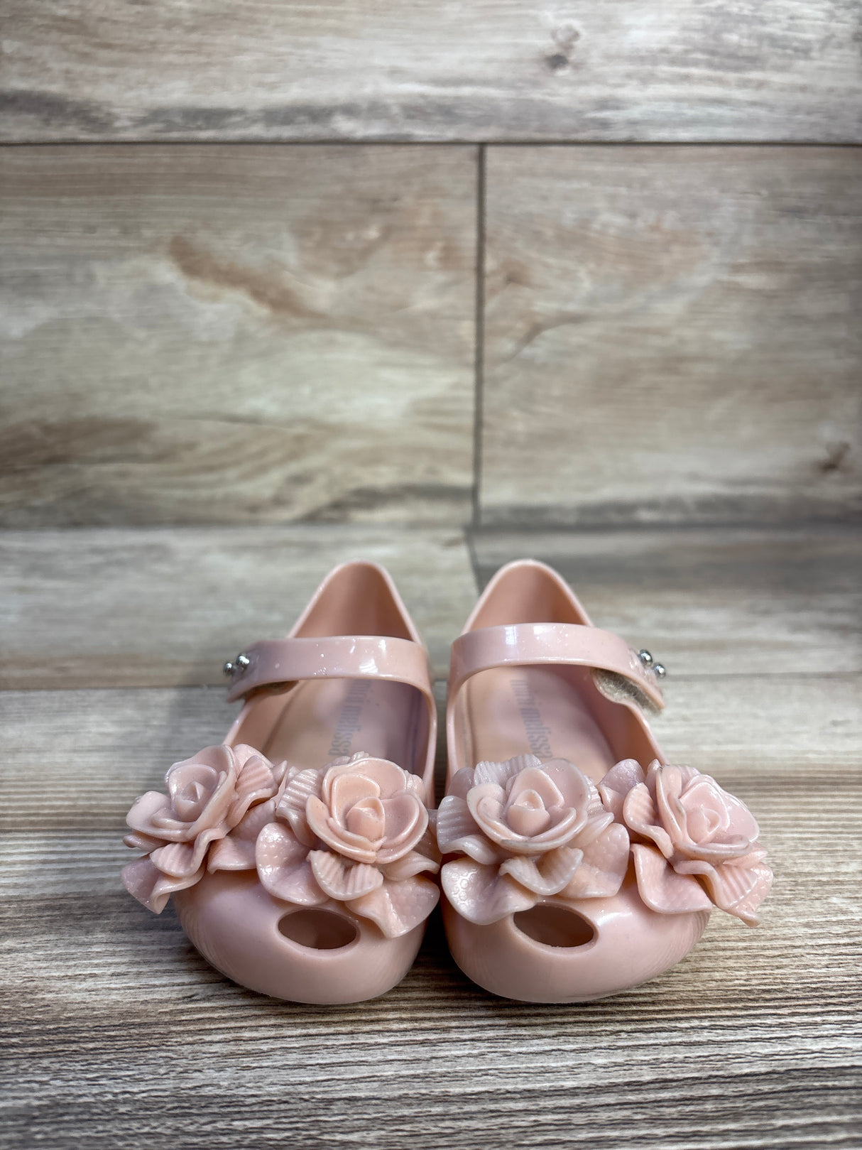 Mini Melissa Ultragirl Springtime Ballet Flats in Pearly Pink sz 5c