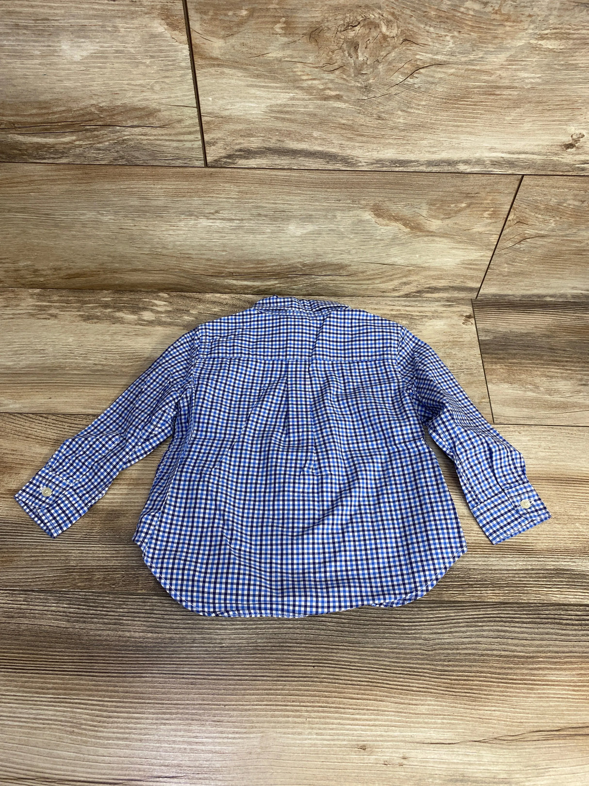 Ralph Lauren Plaid Button Down Shirt Blue sz 18m