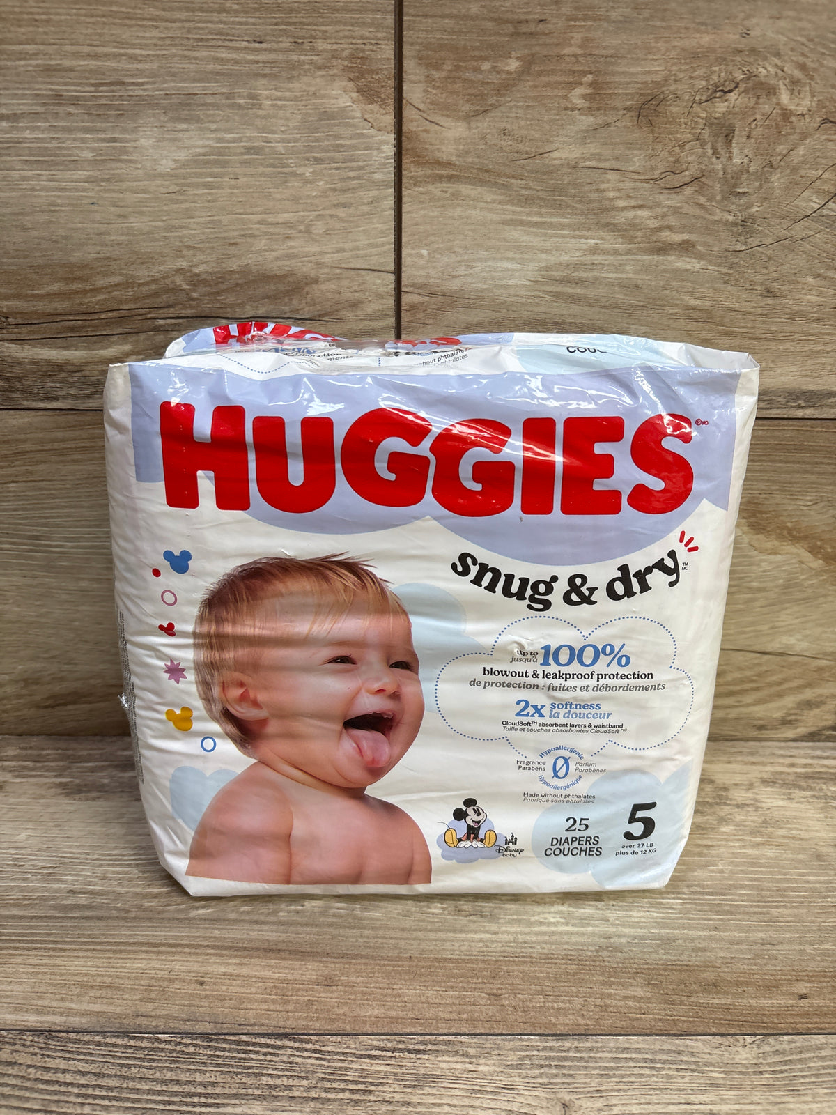 NEW Huggies Snug & Dry Diapers Size 5 25ct