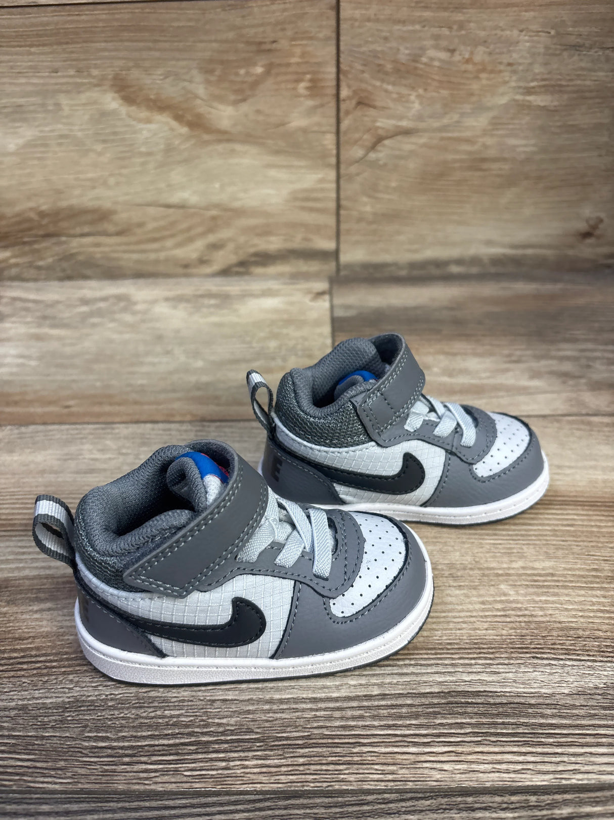 Nike Court Borough Mid TD 'Grey' Sneakers sz 4c