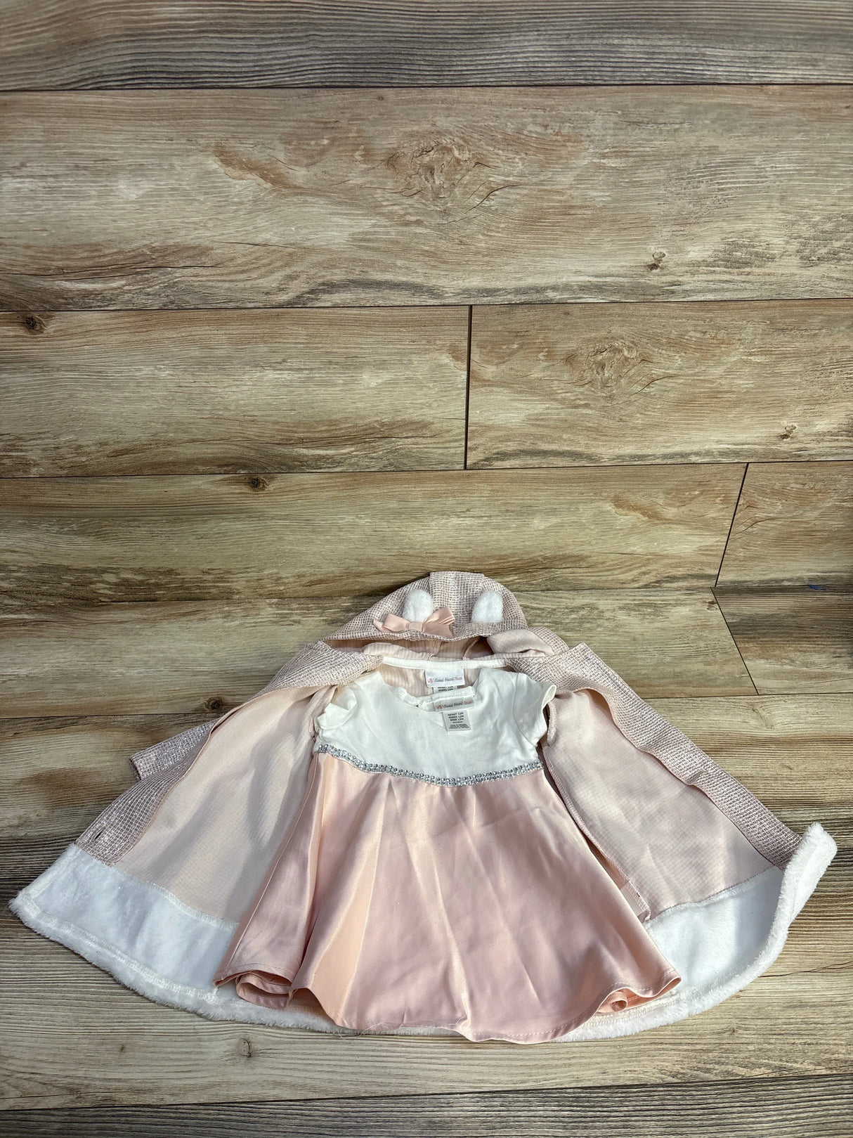 NEW Sweet Heart Rose 2pc Dress & Jacket Set Pink sz 12m