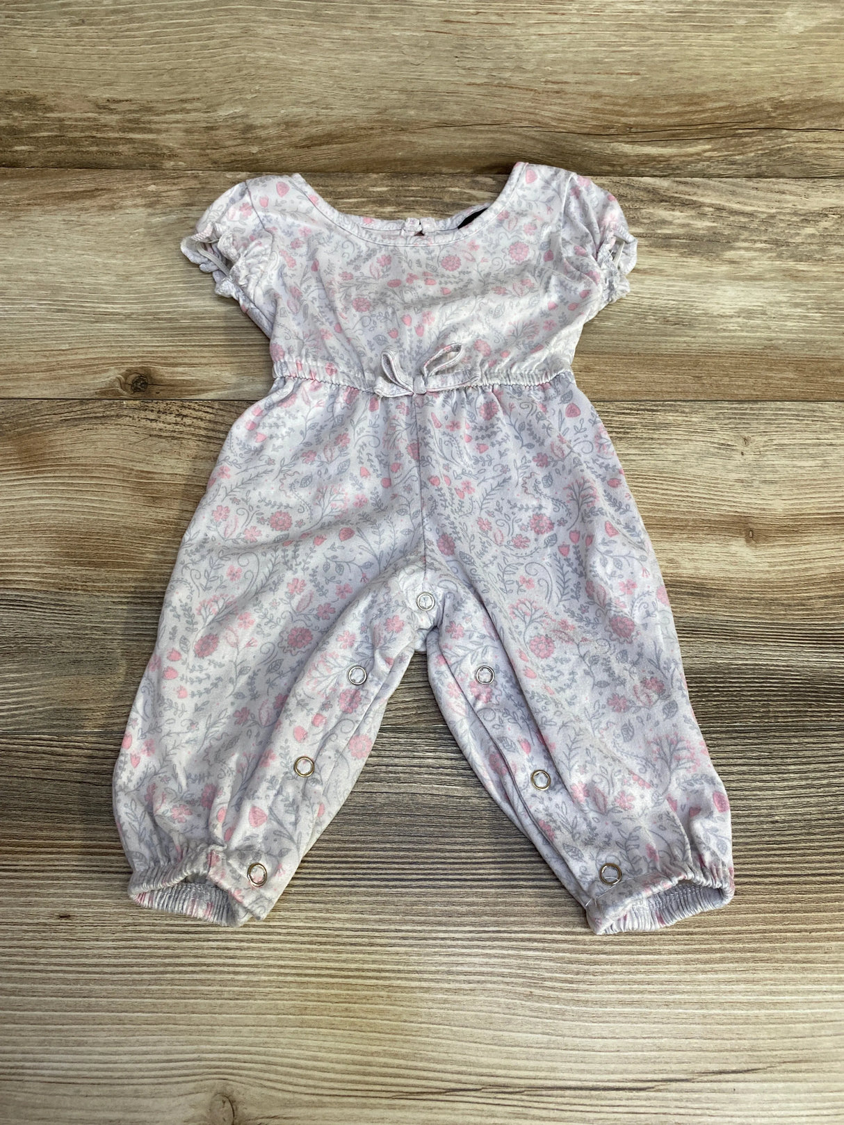 Picapino Floral Romper Grey sz 6-9m - Me n Mommy To Be