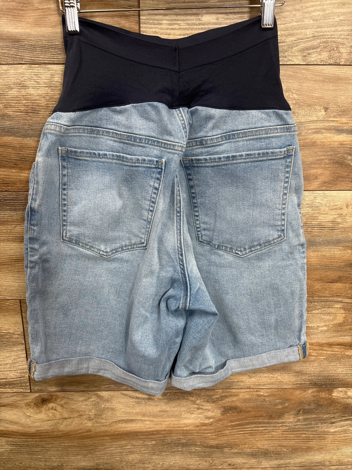 Old Navy Maternity Full Panel Denim Shorts Blue sz Medium