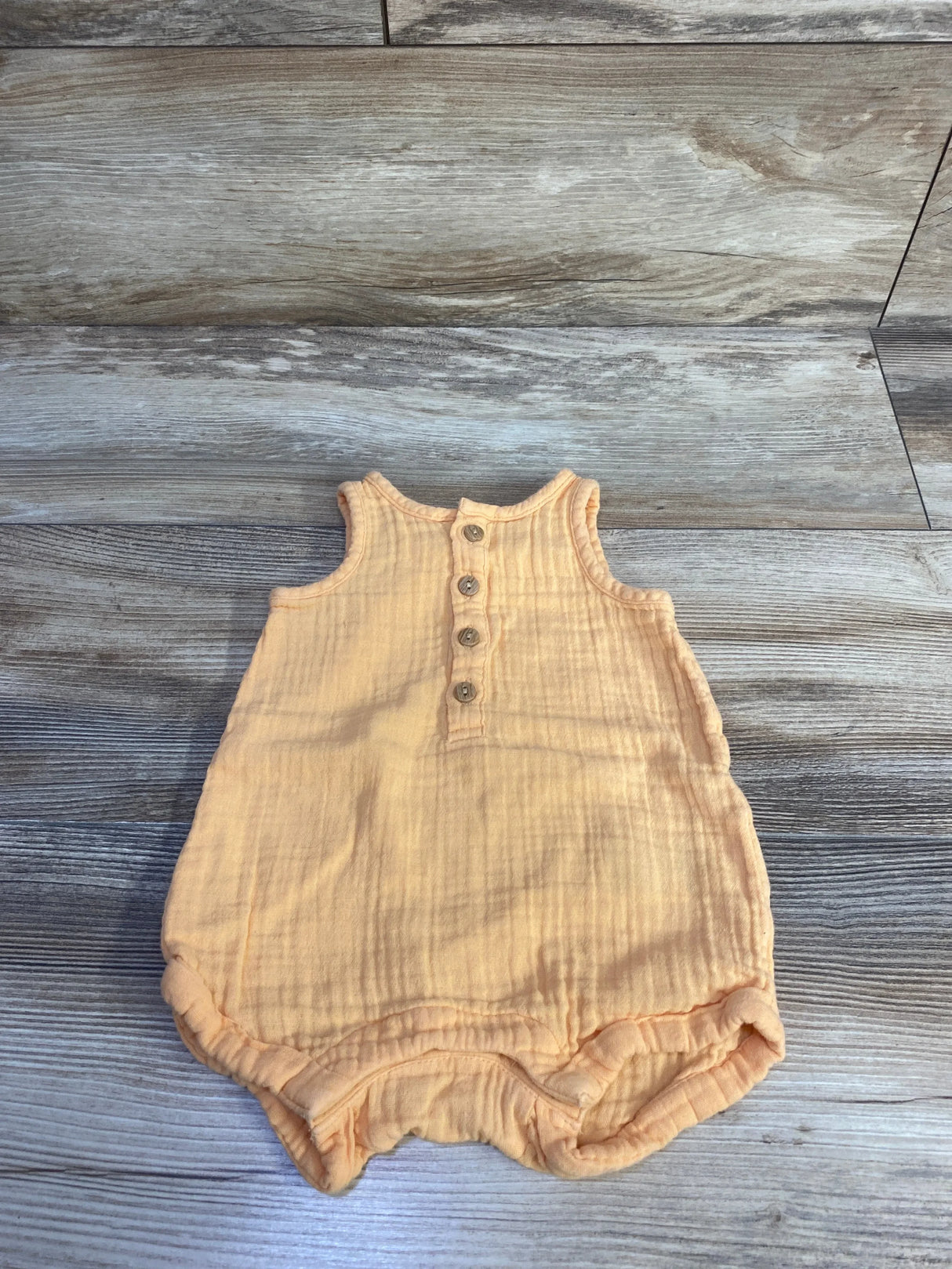 Old Navy Gauze Tank Romper Orange sz 3-6m