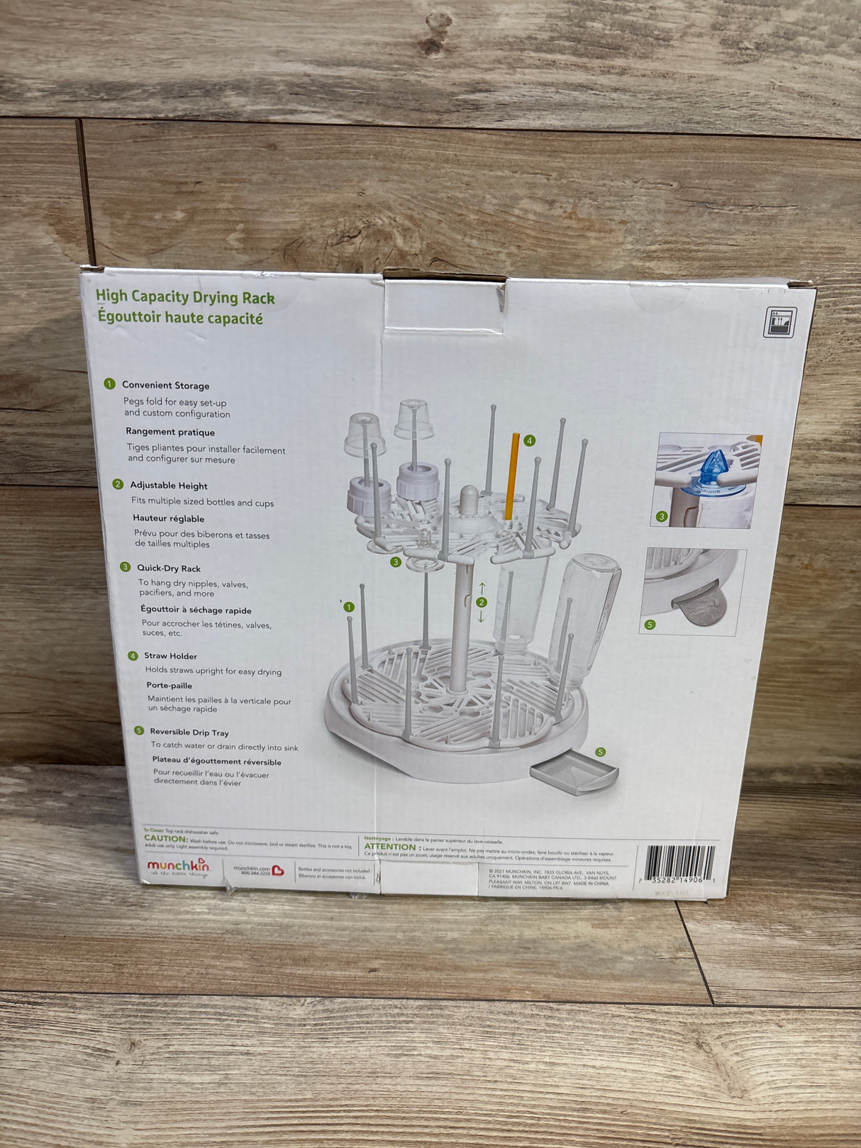 NEW Munchkin High Capacity Bottle Drying Rack