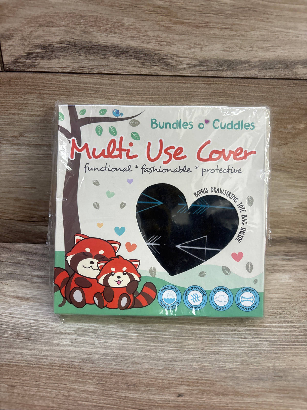 NEW Bundles o Cuddles Mutli Use Nursing/Car Seat Cover Black
