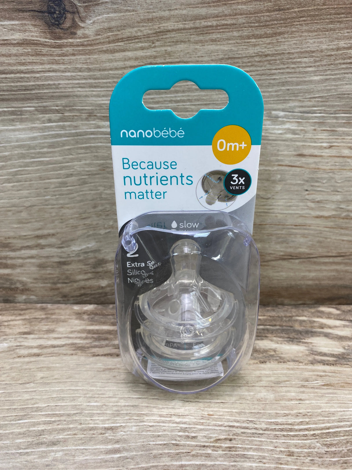 NEW Nanobebe Silicone Nipples Slow Flow 2pk - Me n Mommy To Be