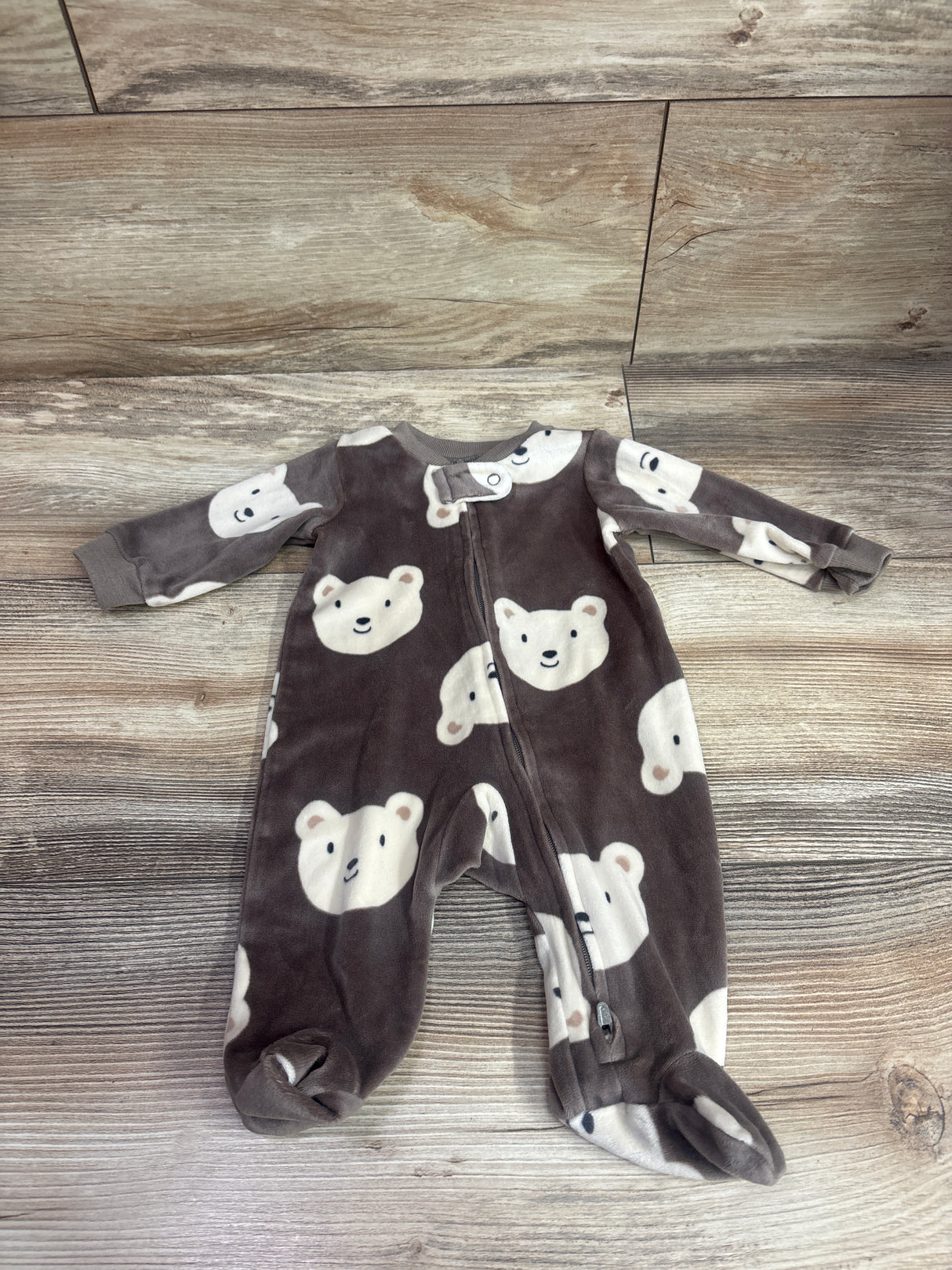 Carter's Blanket Sleeper Brown sz Newborn