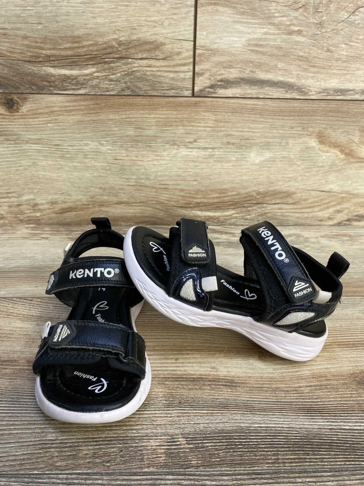 Kento Velcro Sandals Black sz 12c - Me n Mommy To Be