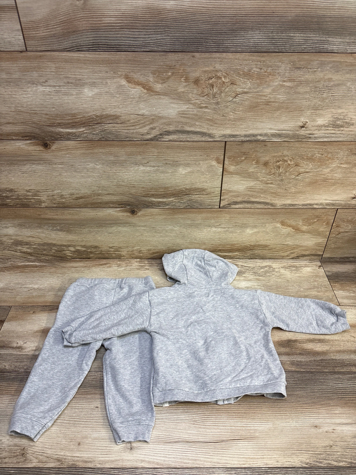 Little Planet 2pc Organic Full Zip Sweatshirt & Joggers Set Grey sz 18m
