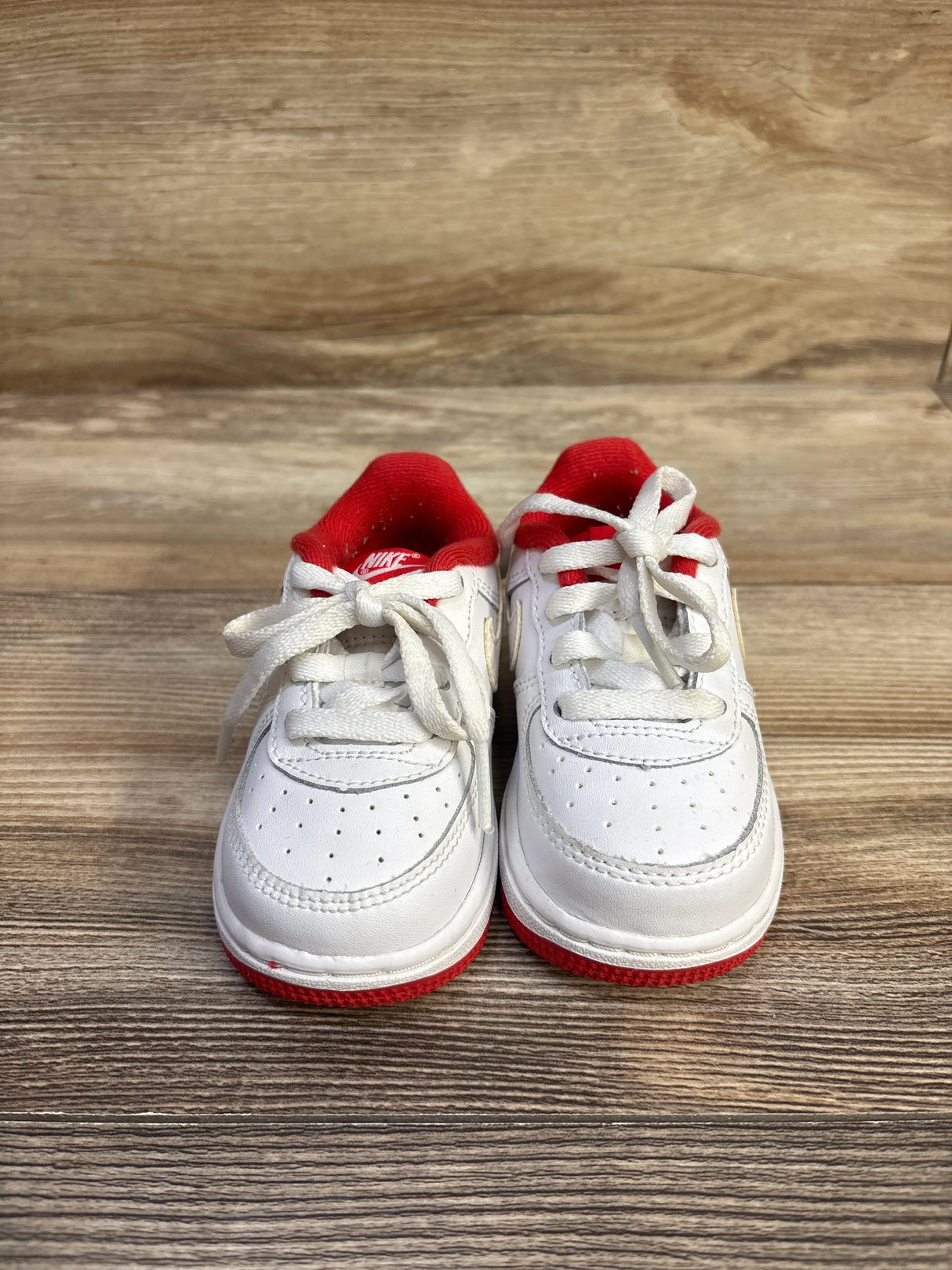 Nike Air Force 1 Low TD 'White University Red' Sneakers sz 5c