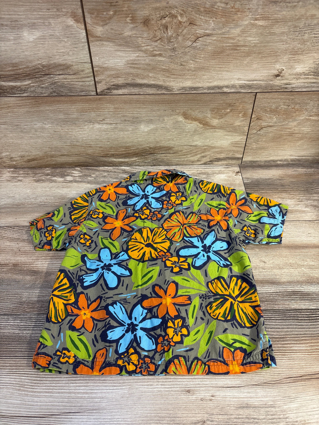 Gymboree Everglades Button Up Shirt Green sz 4T