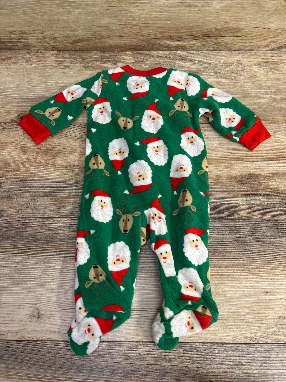 Carter's Santa Blanket Sleeper Green sz 3m