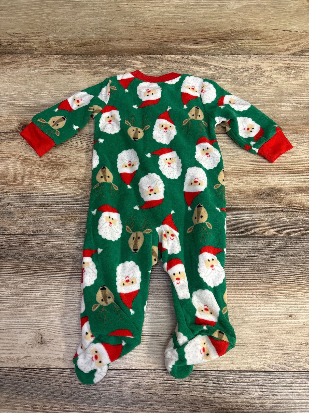 Carter's Santa Blanket Sleeper Green sz 3m