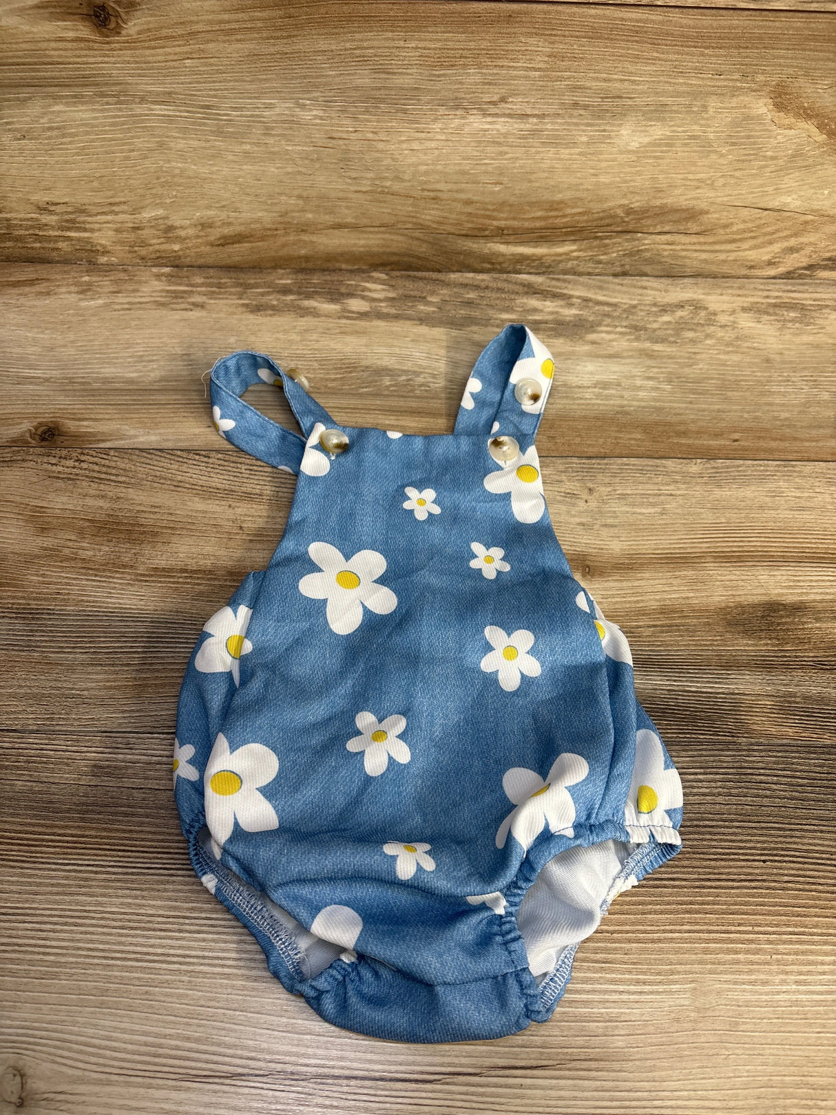 Shein Floral Bubble Romper Blue sz 6m