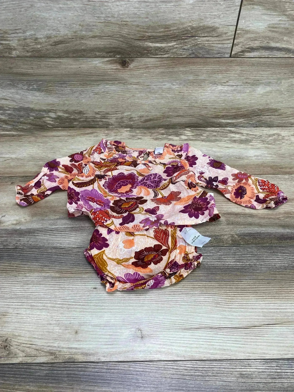 NEW Old Navy 2pc Floral Top & Bloomers Pink sz 6-12m - Me n Mommy To Be