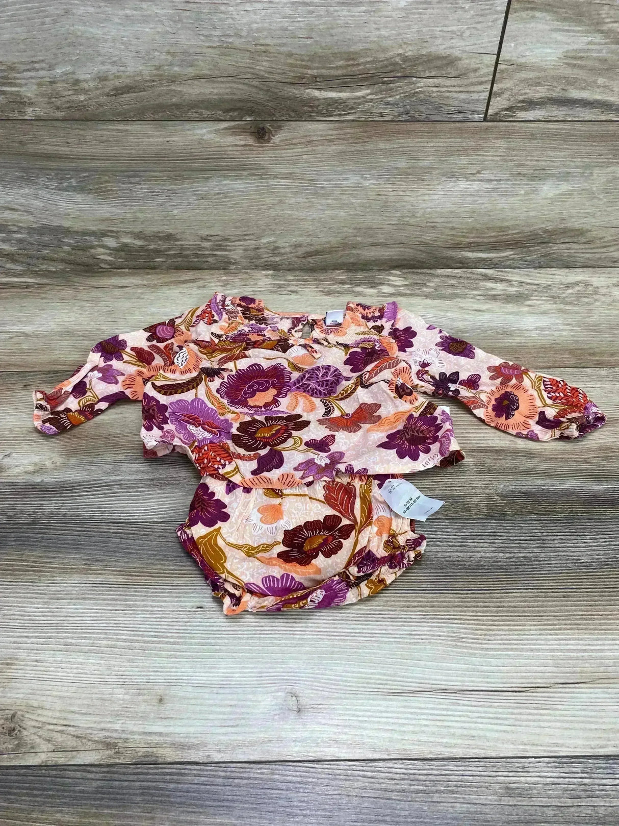 NEW Old Navy 2pc Floral Top & Bloomers Pink sz 6-12m - Me n Mommy To Be