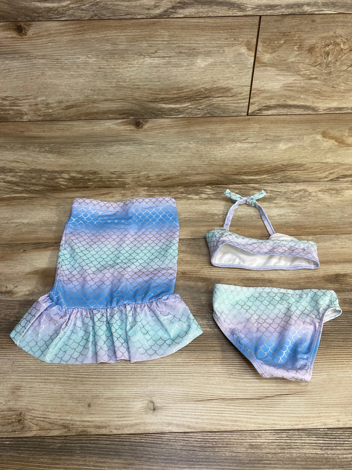 Janie and Jack x Disney 3pc Scale Ombre Swimsuit Set Aqua sz 3T - Me n Mommy To Be