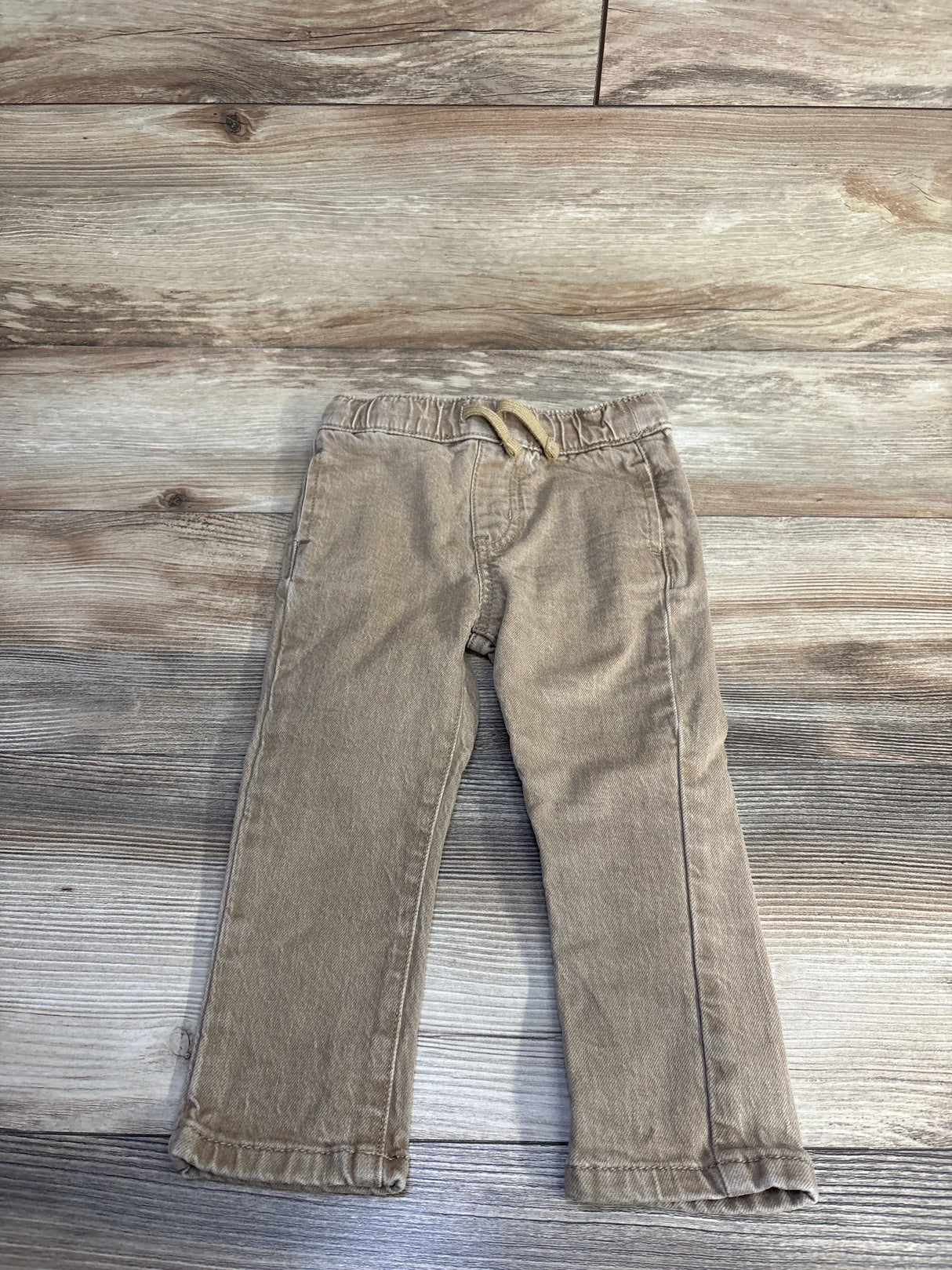 Cat & Jack Slim Fit Drawstring Jeans Brown sz 2T