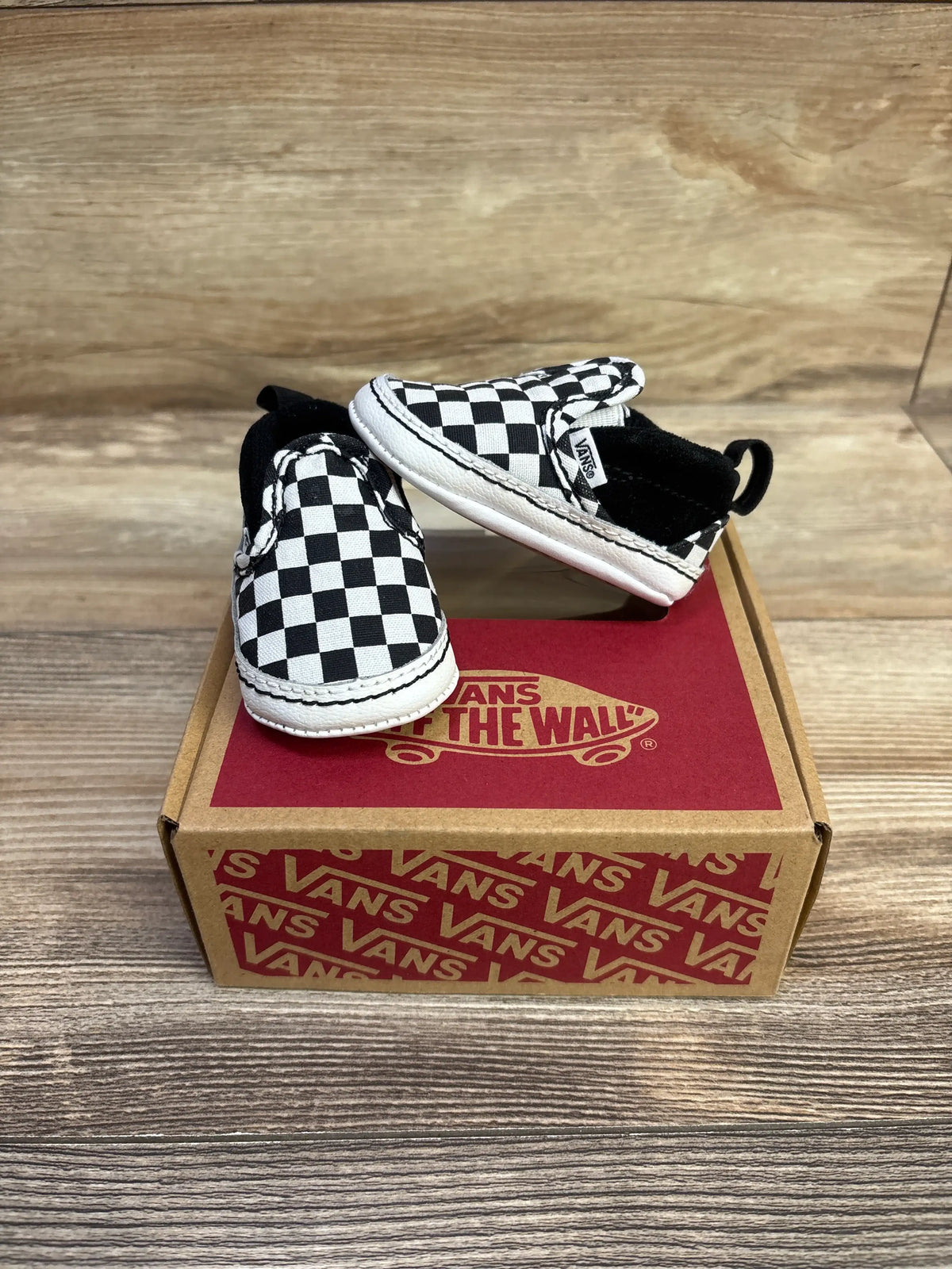 Vans Slip On V Crib Shoes Checkerboard sz 1c