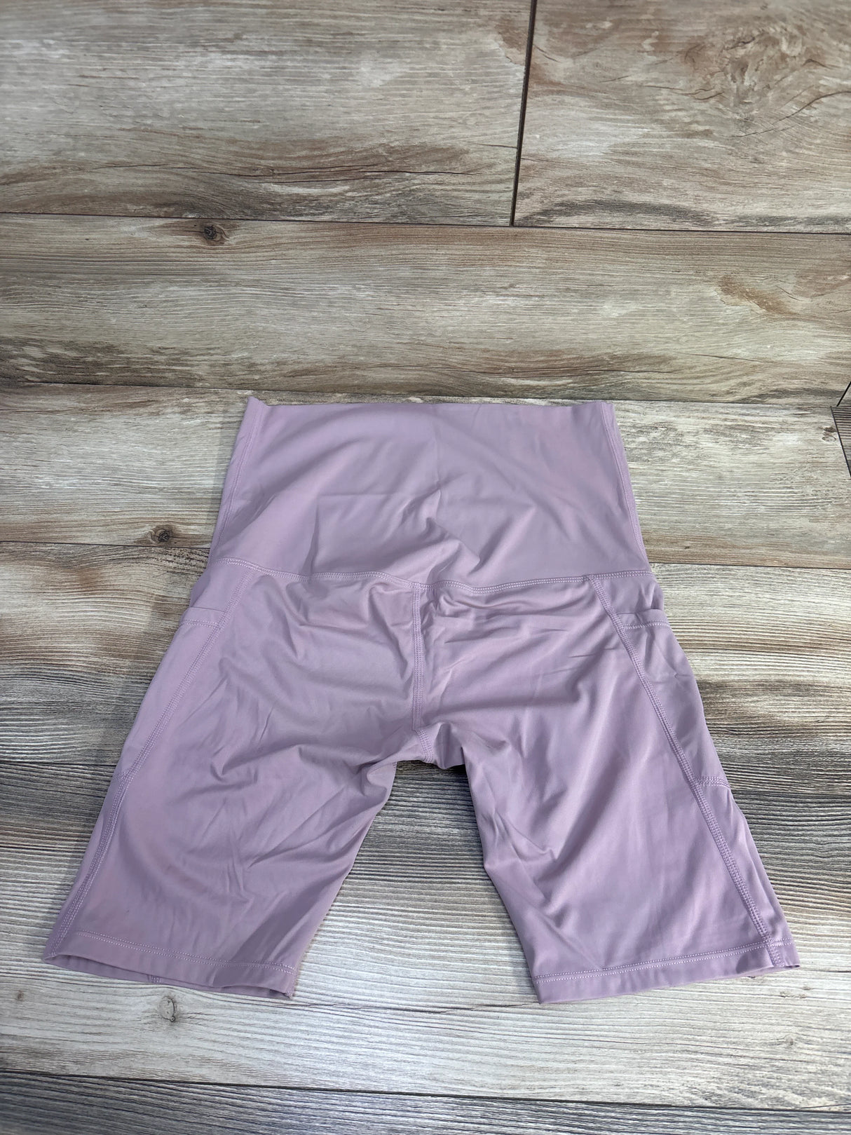 Poshdivah Over The Belly Yoga Shorts Mauve sz Small