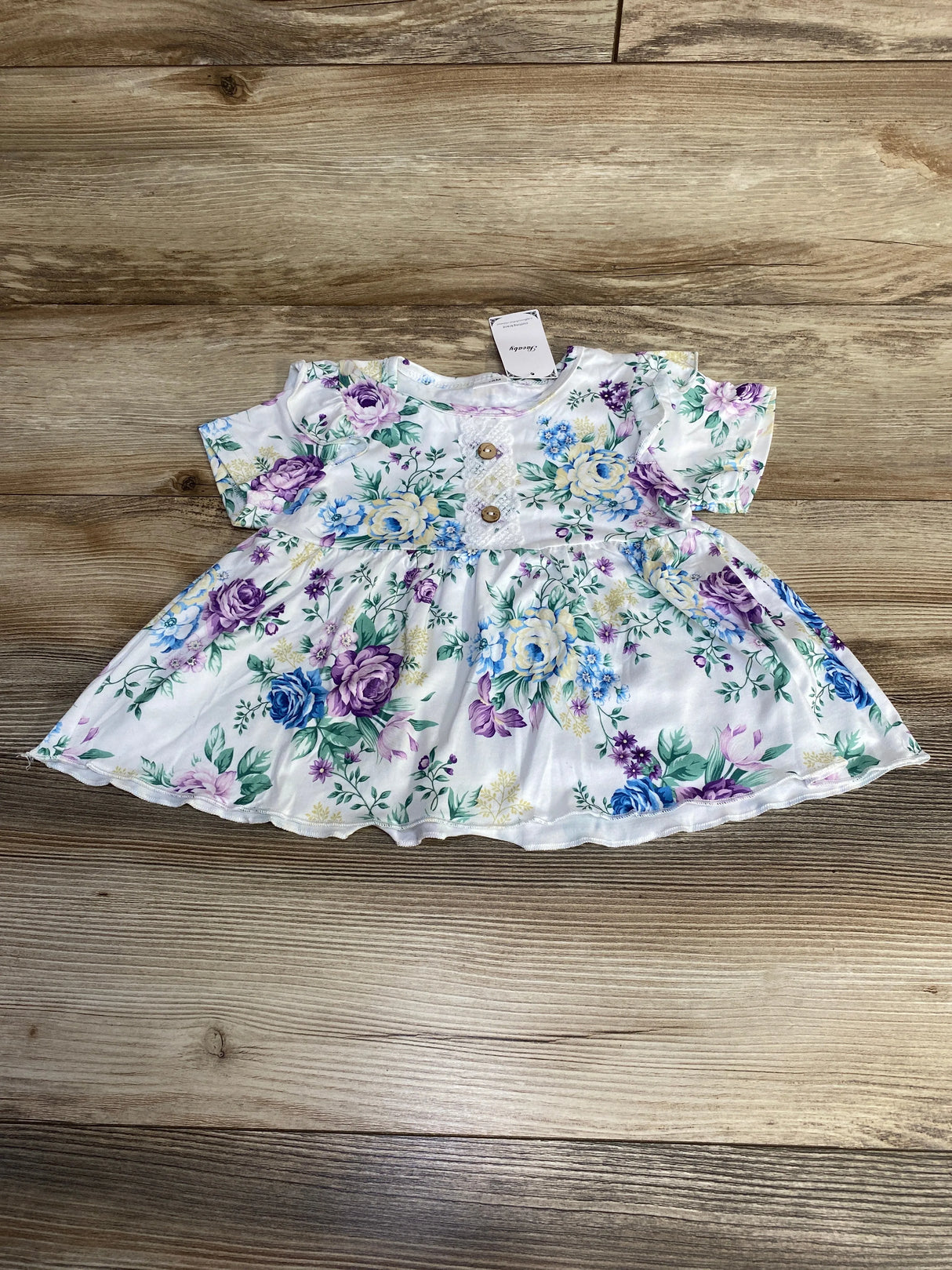 NEW Floral Top White sz 12-18m - Me n Mommy To Be