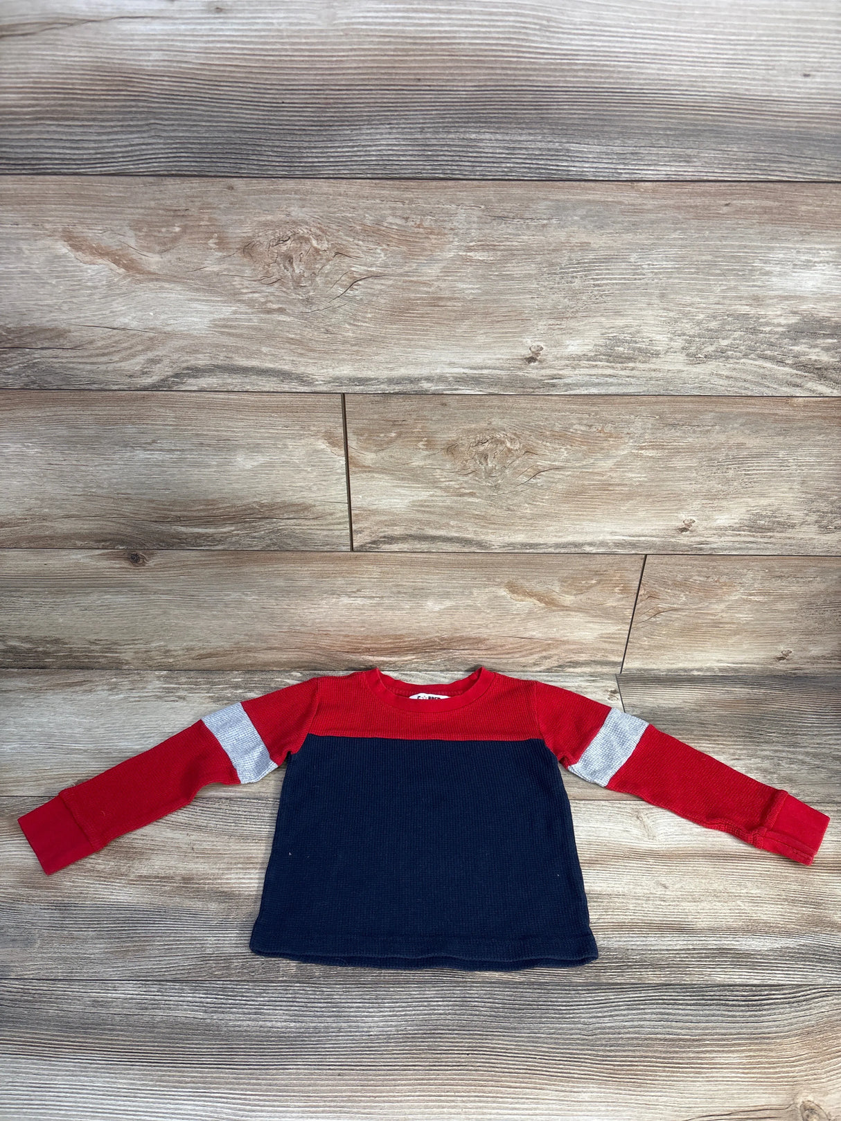Copper Denim Waffle Knit Shirt Red sz 3T