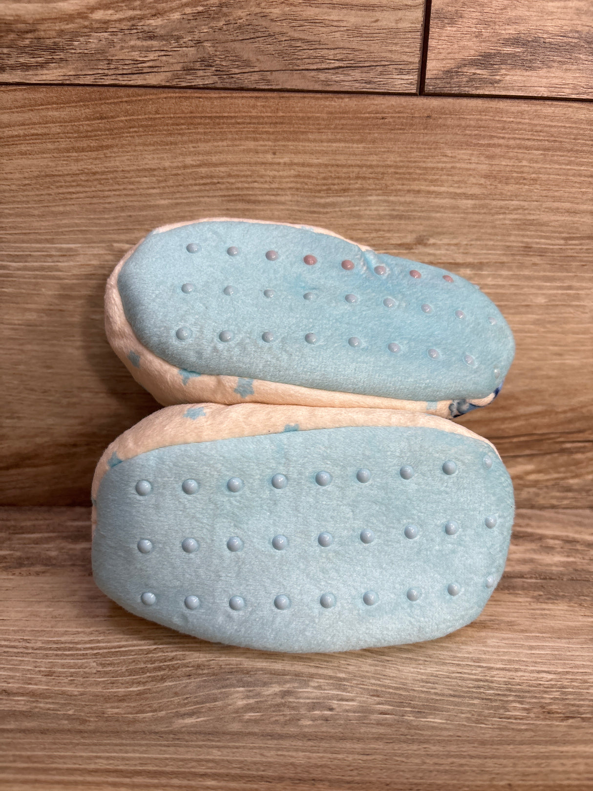 Faux Fur Bluey Slippers White sz 6/7c