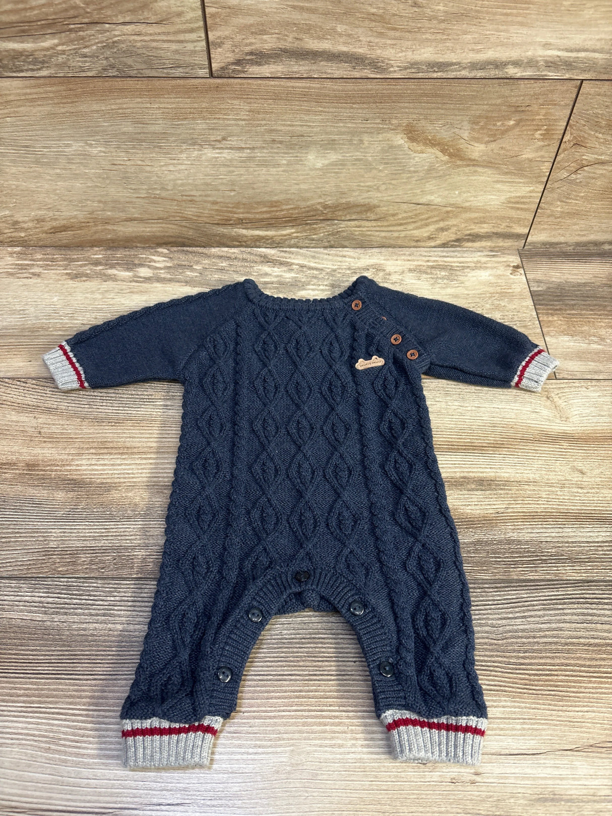 Souris Mini Cable Knit Coverall Navy sz 0-3m