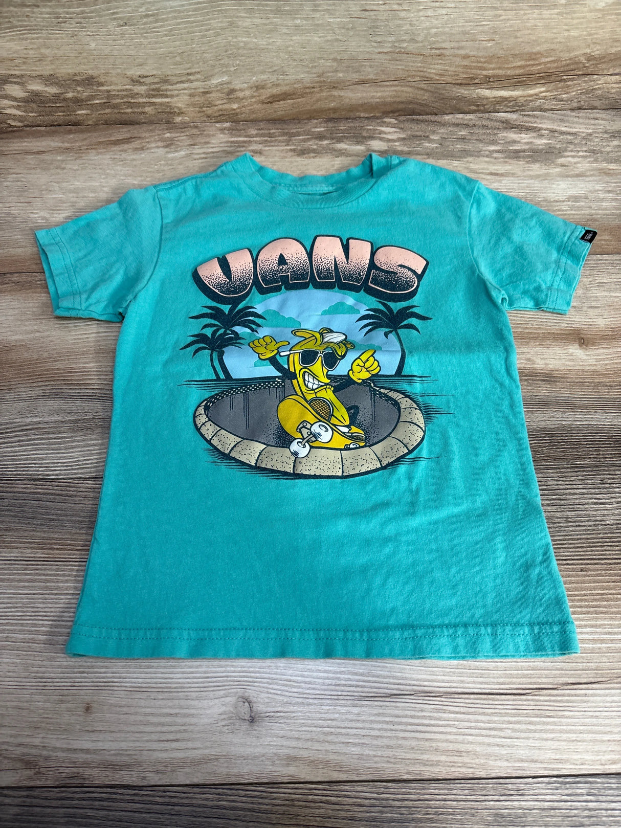 Vans Classic Fit Logo Shirt Green sz 3T - Me n Mommy To Be